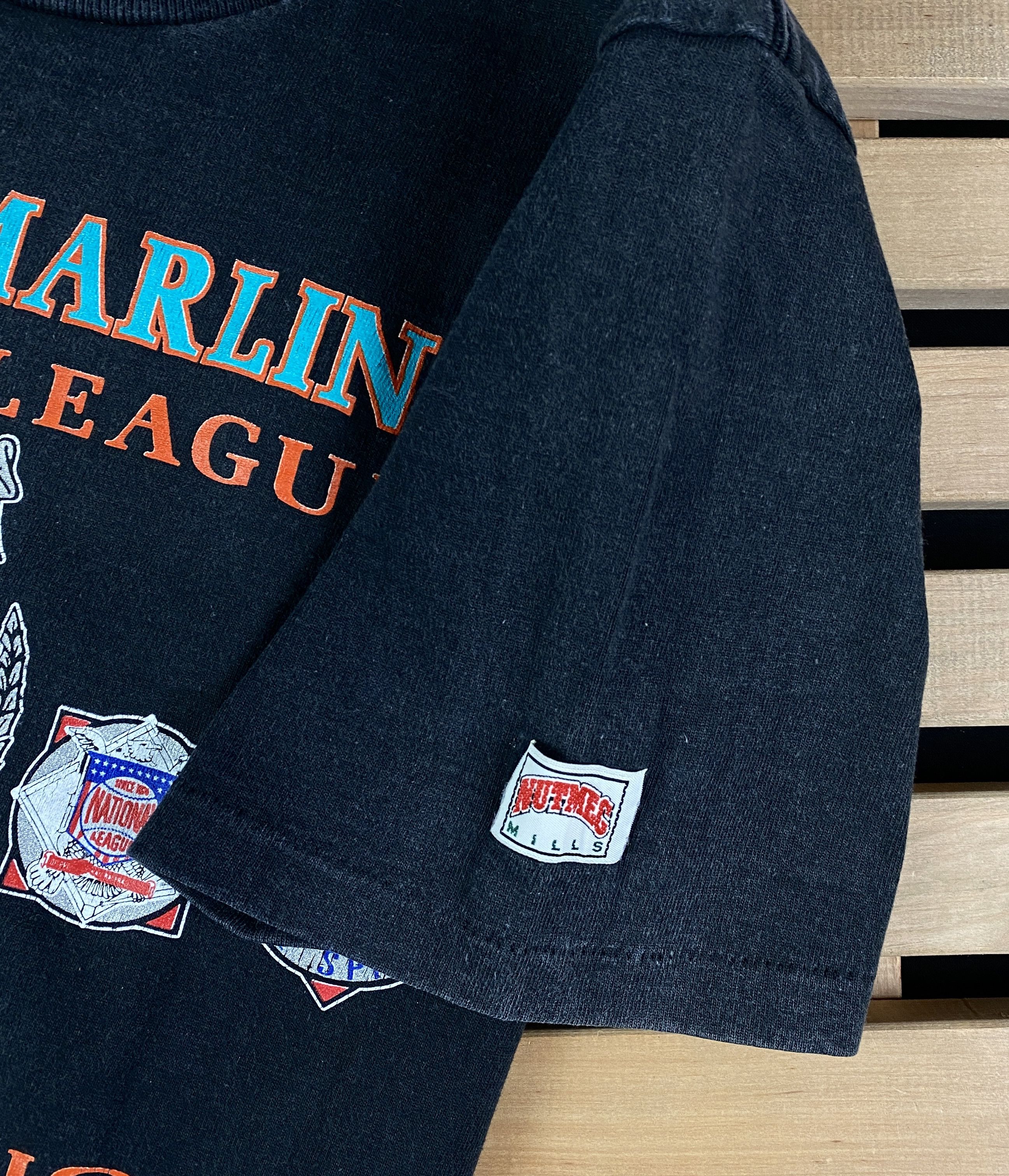 MLB × Nutmeg × Vintage Mens T-Shirt MLB Florida Marlins Vintage 1991 Nutmeg Size L Size US L / EU 52-54 / 3 - 3 Thumbnail