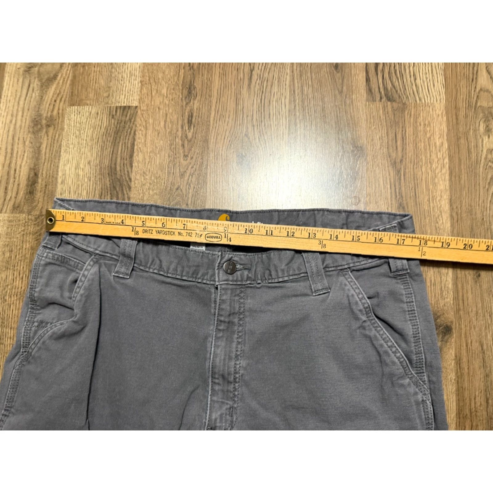 Carhartt Carhartt Jeans Men 38x30 Gray Denim Khakis Relaxed Straight Leg 5-Pocket Vintage No Size US 36 / EU 52 - 6 Thumbnail