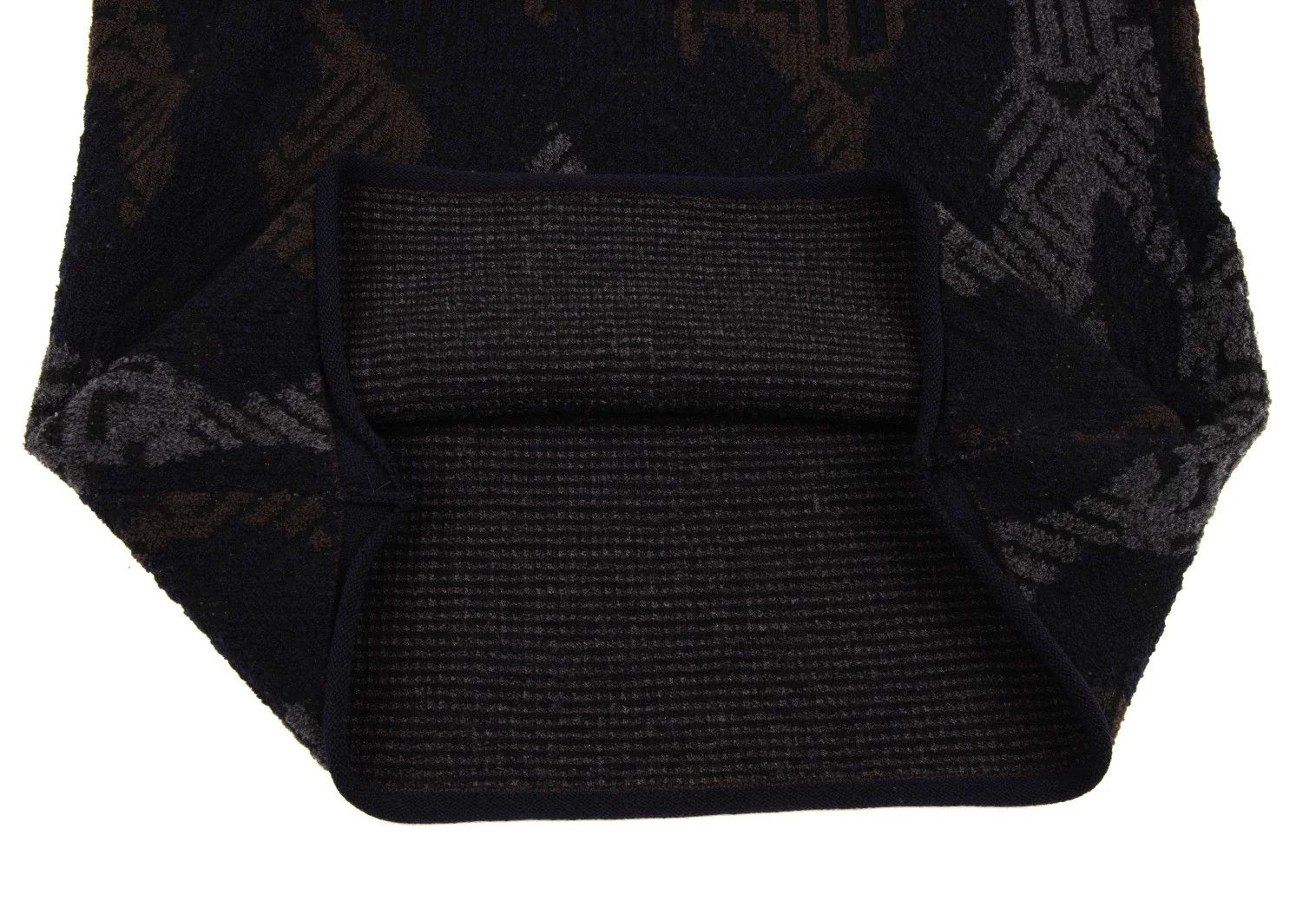 Armani Collezioni Geometric Jacquard Knit Top in Dark Tea Gray, Size 46 Size US XXS / EU 40 - 11 Thumbnail