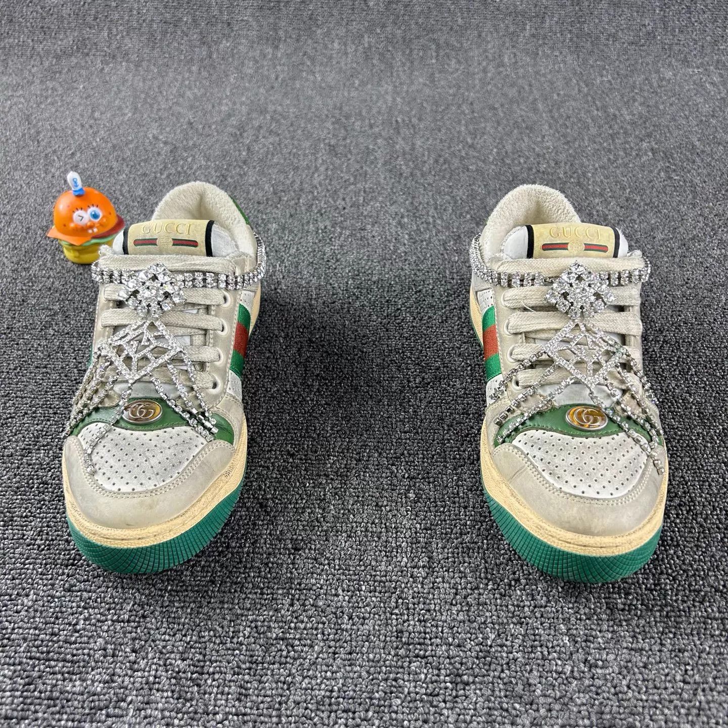 Gucci Gucci Crystal Distressed Sneakers EUR 36 Size US 5.5 / IT 35.5 - 2 Thumbnail