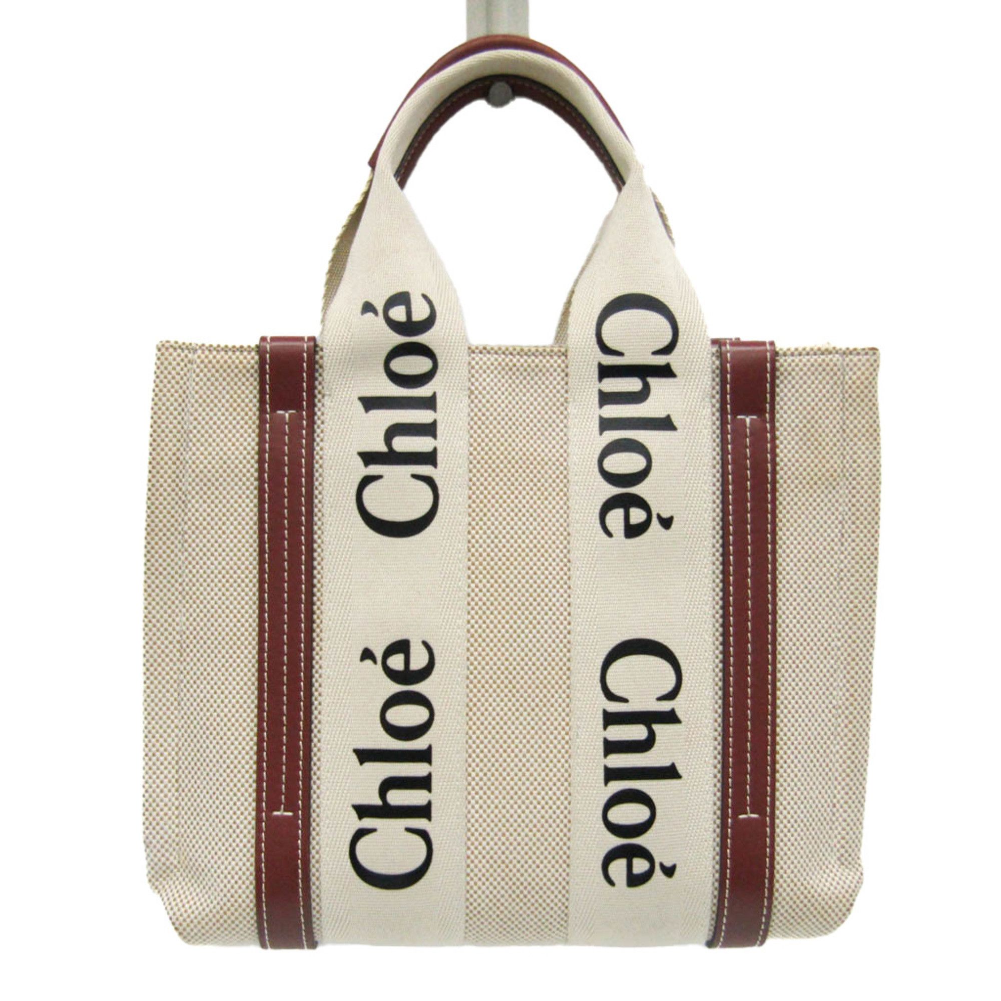 image of Chloe Chloé Woody Tote in Beige, Women's