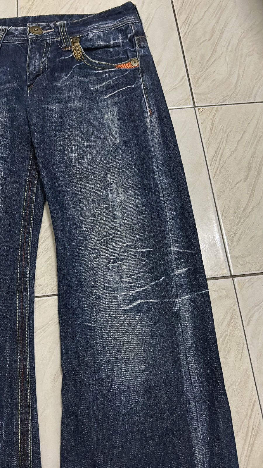 If Six Was Nine × Japanese Brand × Le Grande Bleu (L.G.B.) Casse Jeans Rare Vintage Design Size 28" / US 6 / IT 42 - 3 Thumbnail