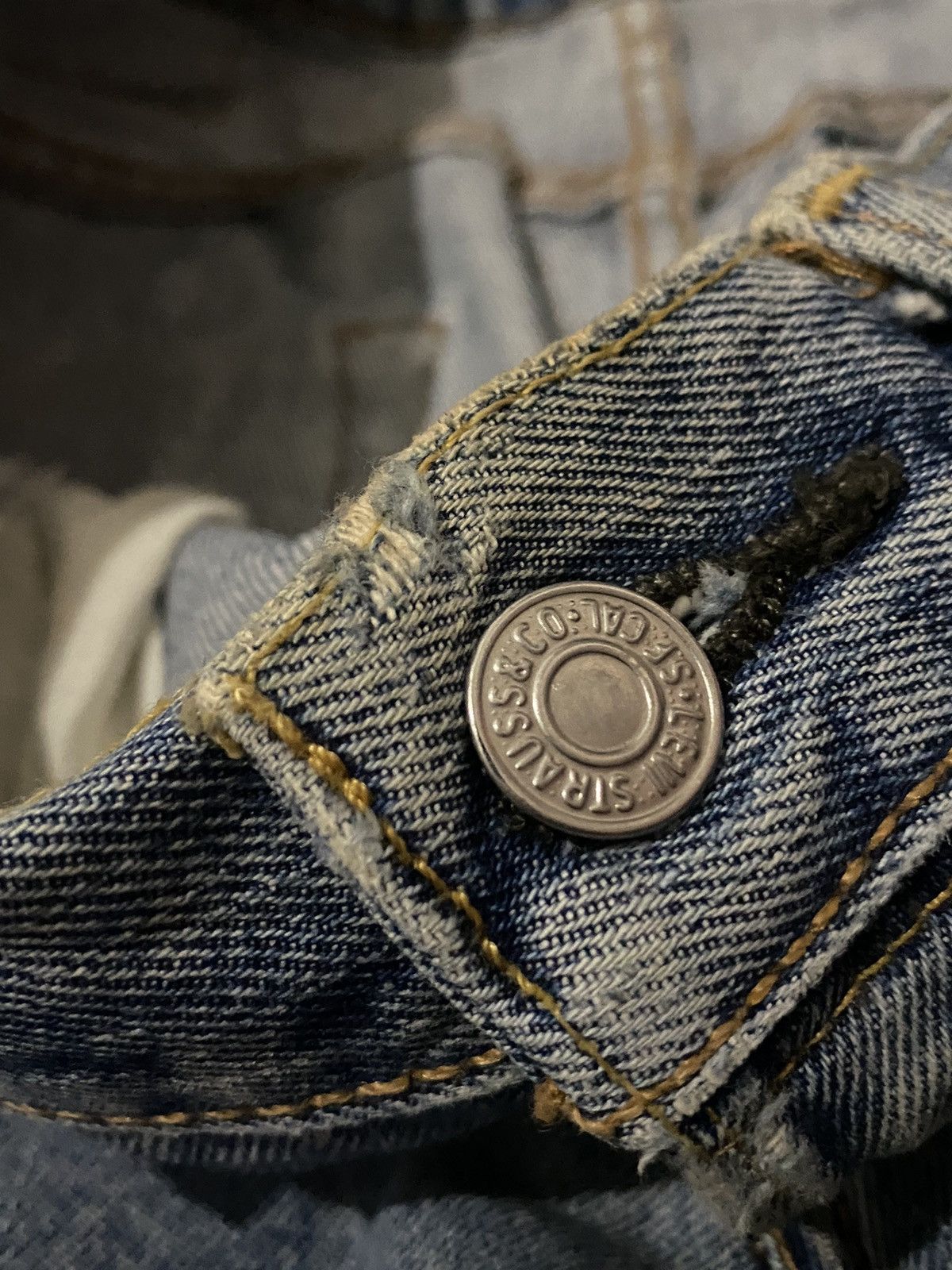 Japanese Brand × Levi's Vintage Levis Strauss Japan 501 Button 4996 Distressed h' Size US 29 - 18 Thumbnail