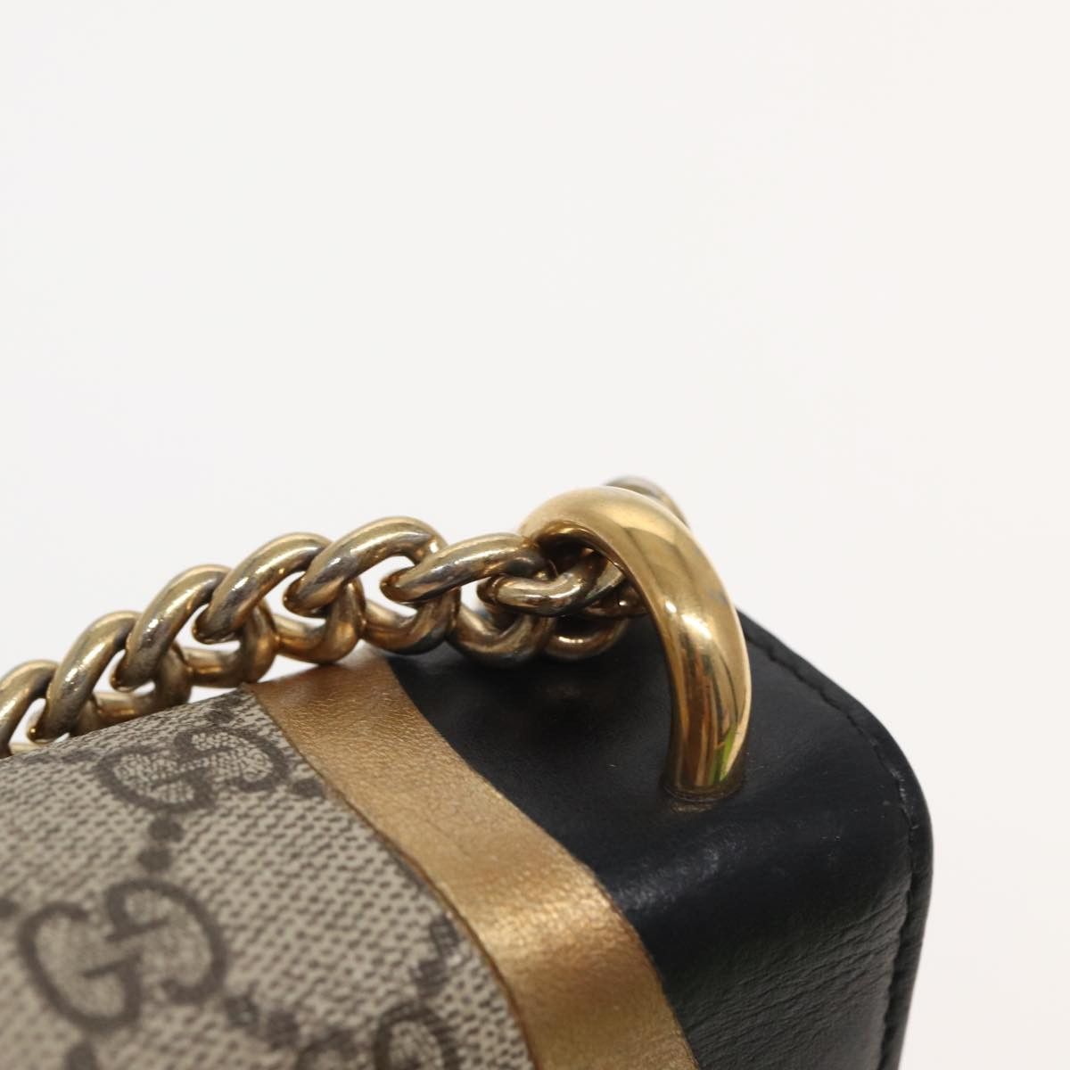 Gucci GUCCI Padlock GG Supreme Chain Shoulder Bag Pvc Beige Size ONE SIZE - 15 Thumbnail