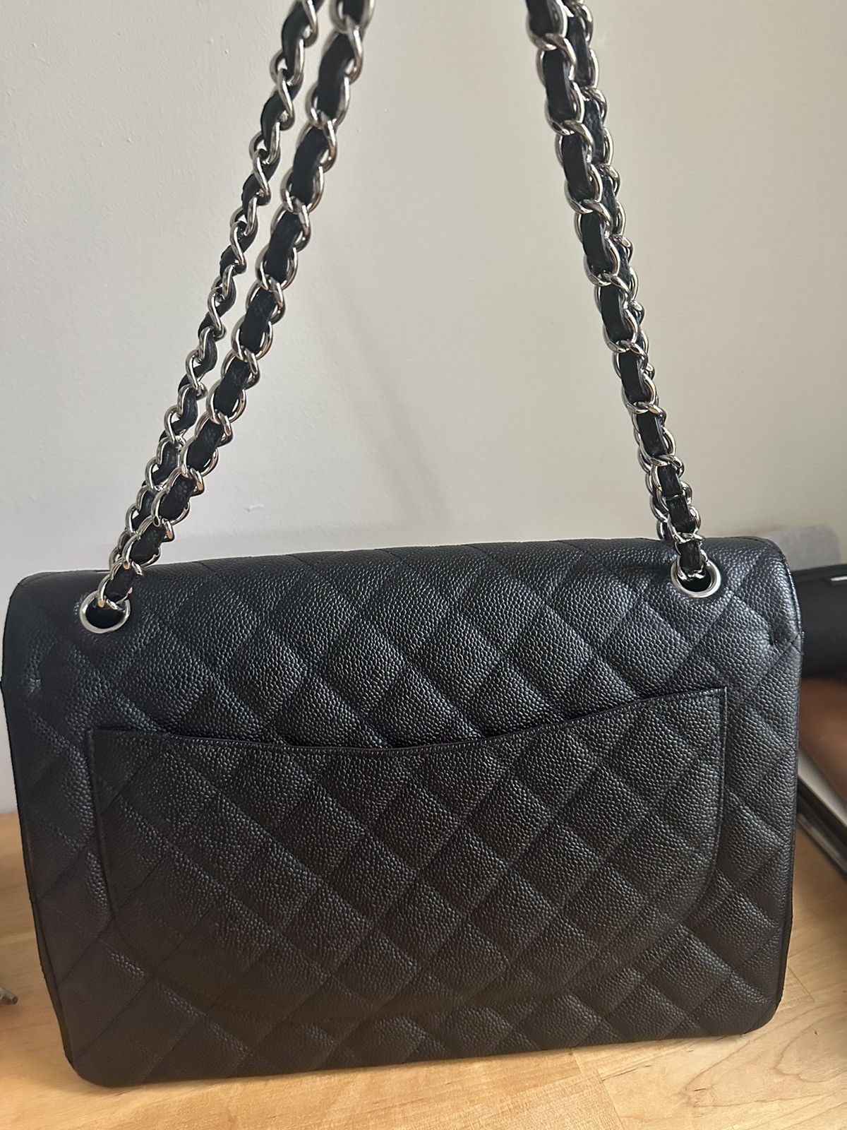 Chanel Chanel Double Flap Maxi Caviar Leather Size ONE SIZE - 2 Thumbnail