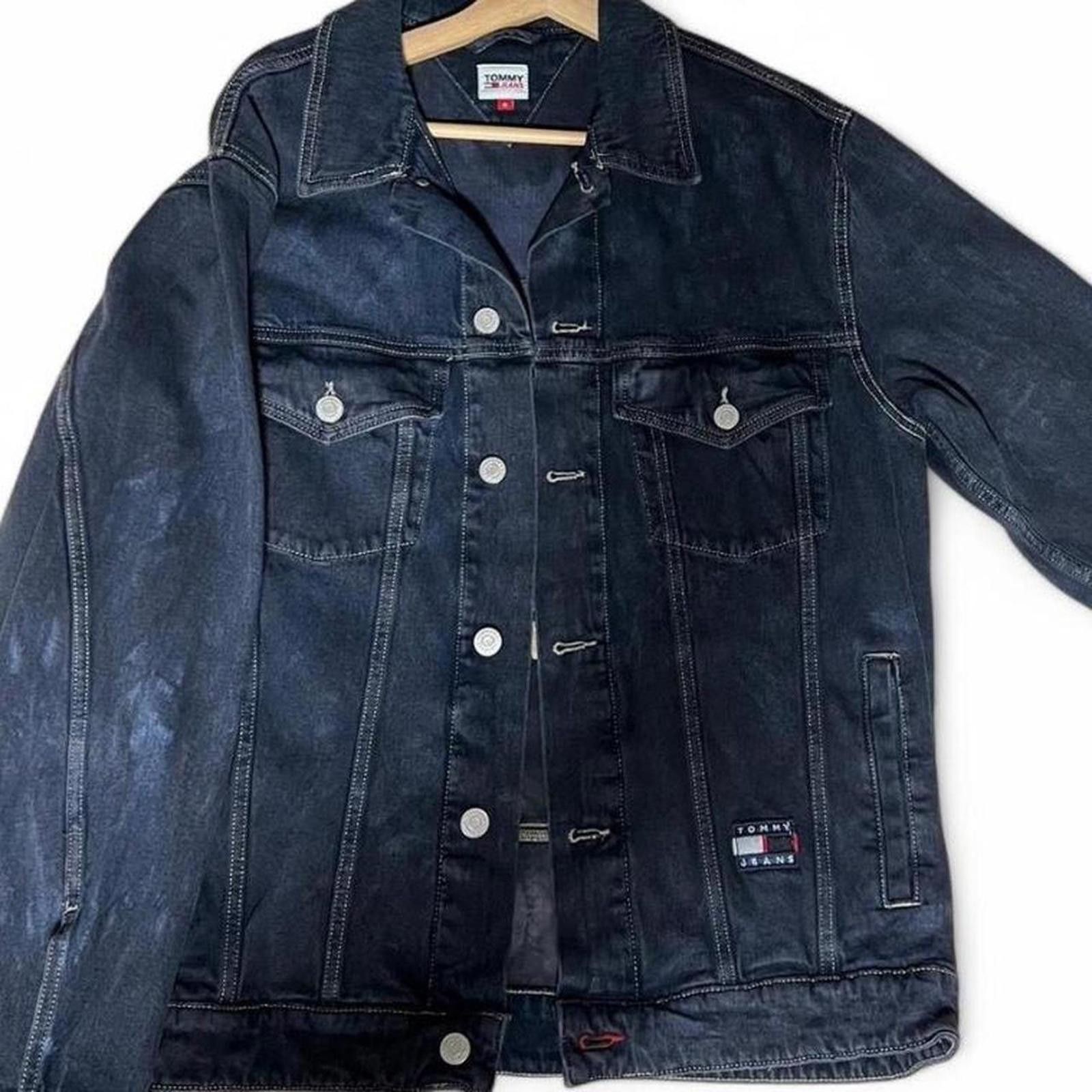 Tommy Hilfiger Men’s Vintage heavy denim Tommy Hilfiger jacket gold red Size US M / EU 48-50 / 2 - 2 Thumbnail