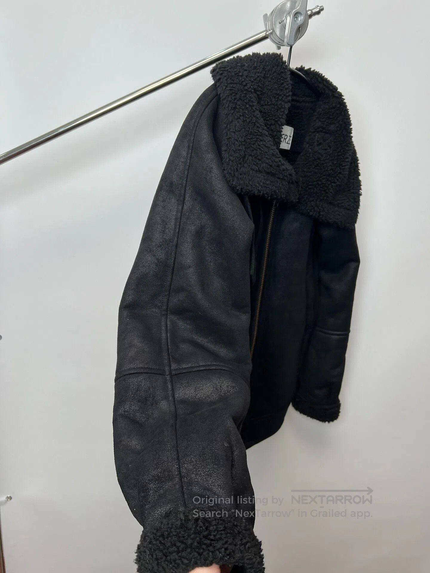 Pervert PERVERZE Faux Suede Lined Jacket. Size US L / EU 52-54 / 3 - 6 Thumbnail