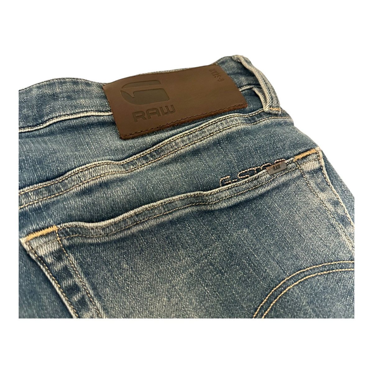G-Star G Star Raw Denim Jeans 3301 Blue Size 33/32 (100% Authentic) Size US 33 - 7 Thumbnail