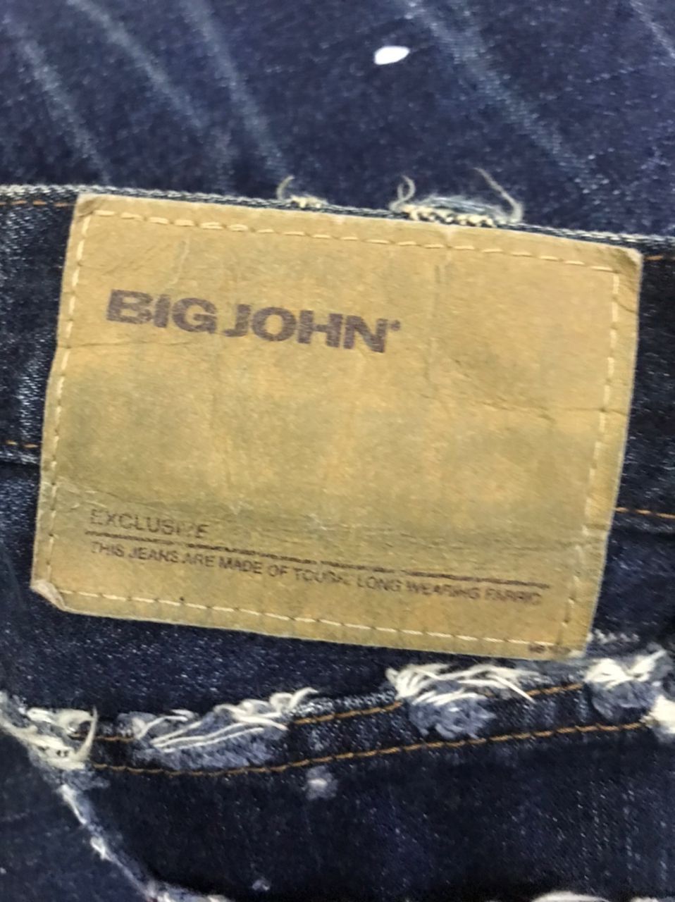 Big John 💥Vintage Big John Distressed Painted Denim Size US 28 / EU 44 - 7 Thumbnail