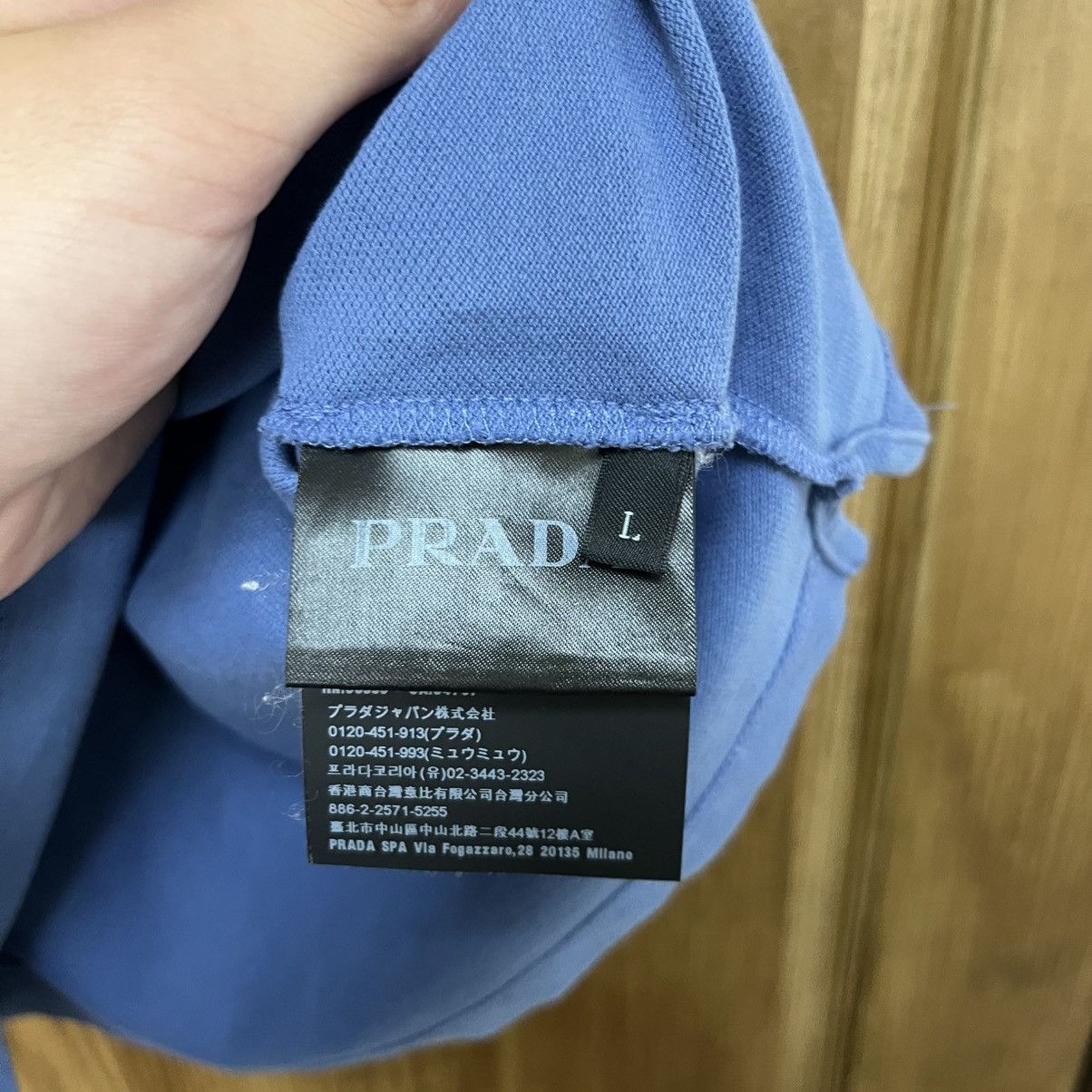 Prada Vintage Prada Polo T-Shirt Red Tab Size US L / EU 52-54 / 3 - 7 Thumbnail
