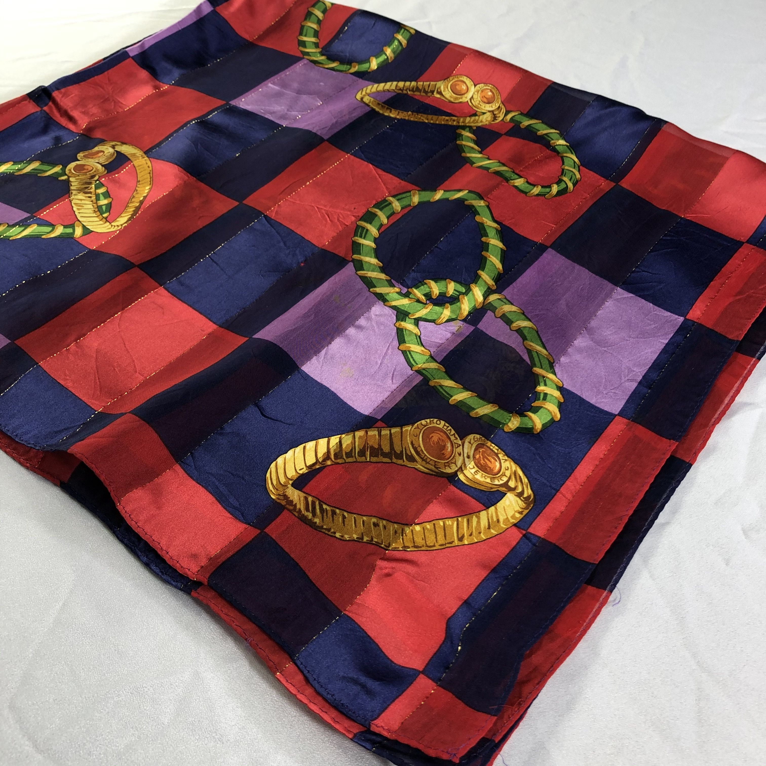 Vintage Vintage Silk Scarf Size ONE SIZE - 3 Thumbnail