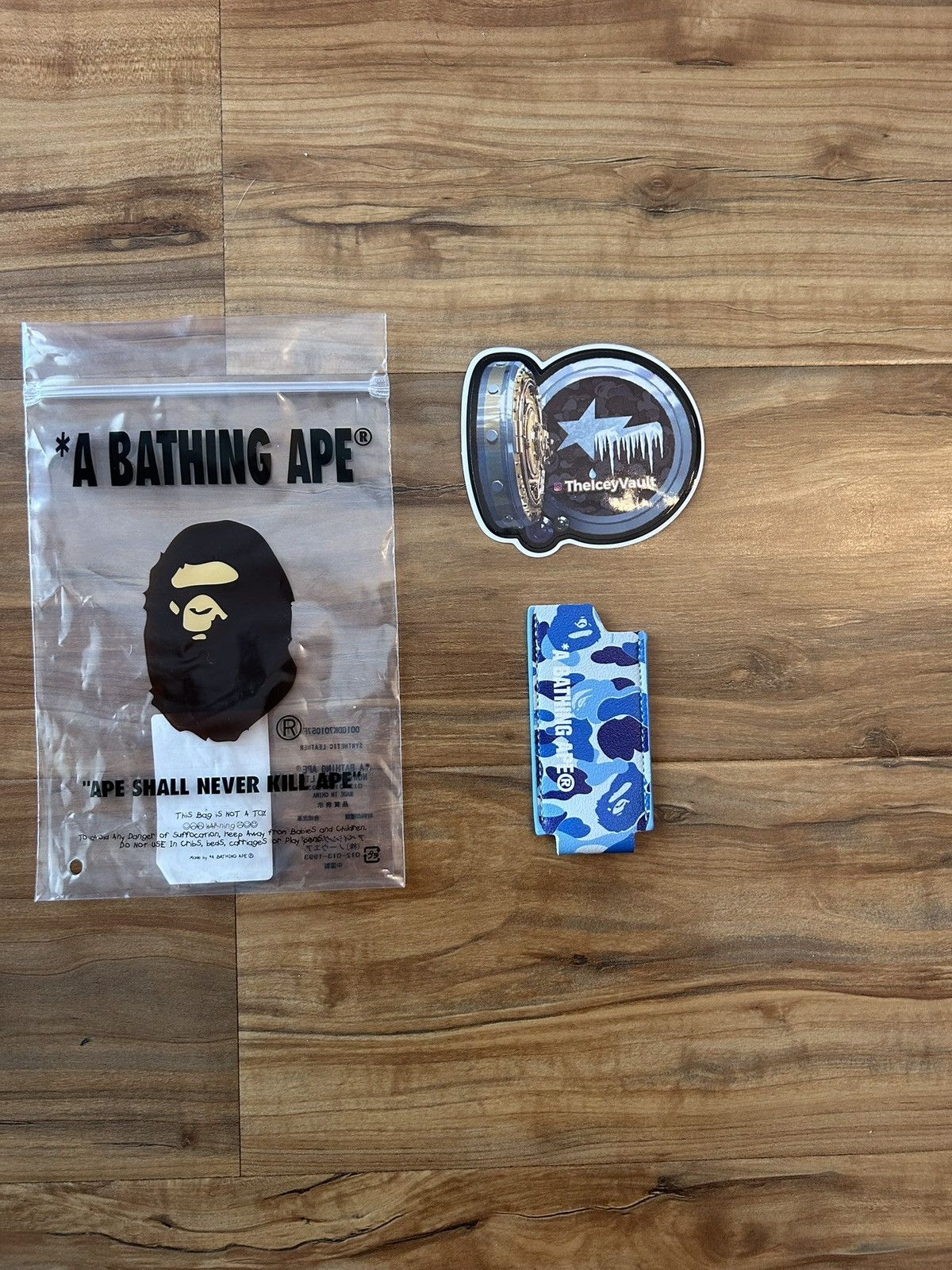NEW Bape Blue ABC Camo Lighter Case