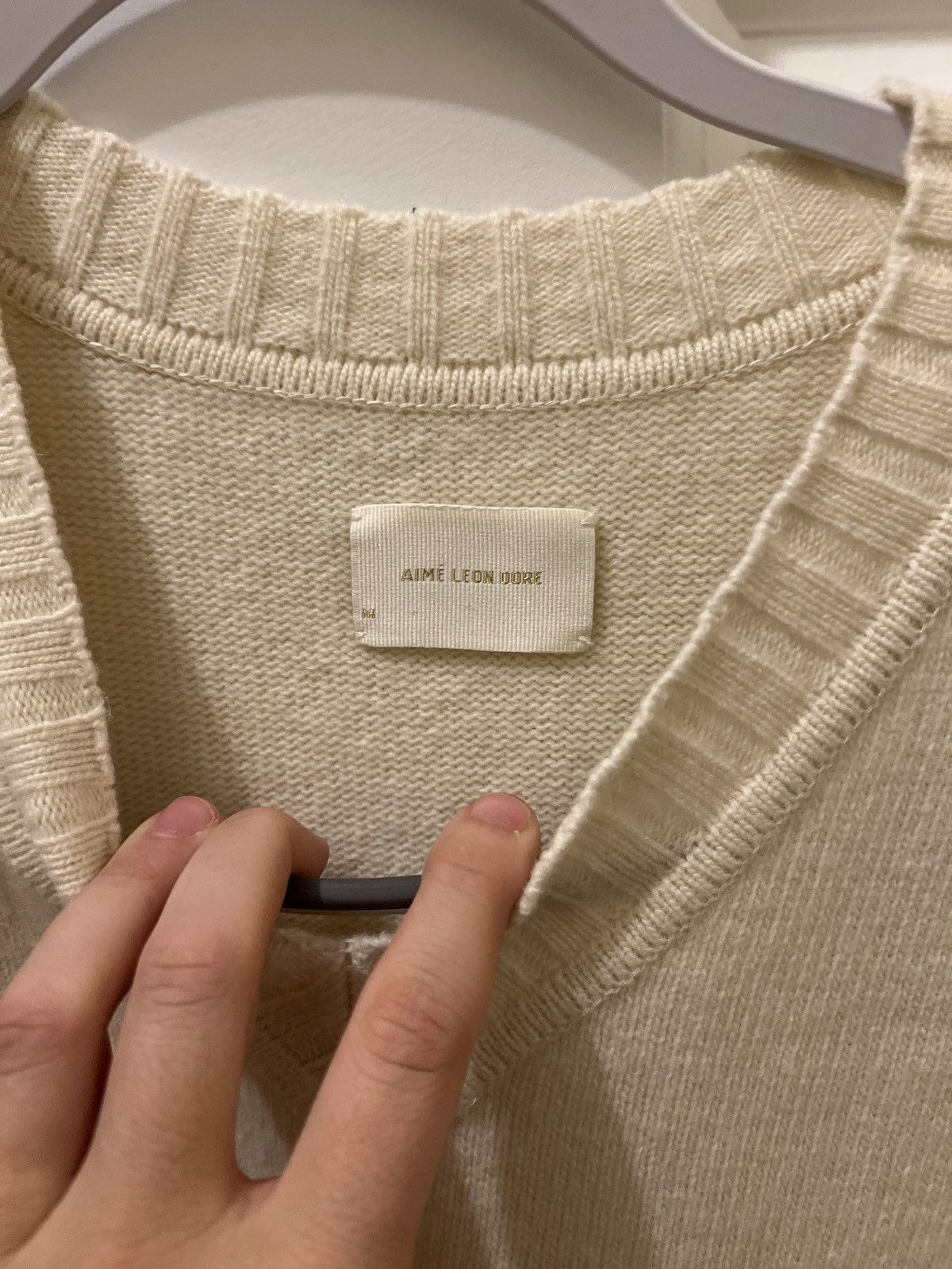 Aime Leon Dore Aime Leon Dore Cream Vest Size US M / EU 48-50 / 2 - 4 Thumbnail
