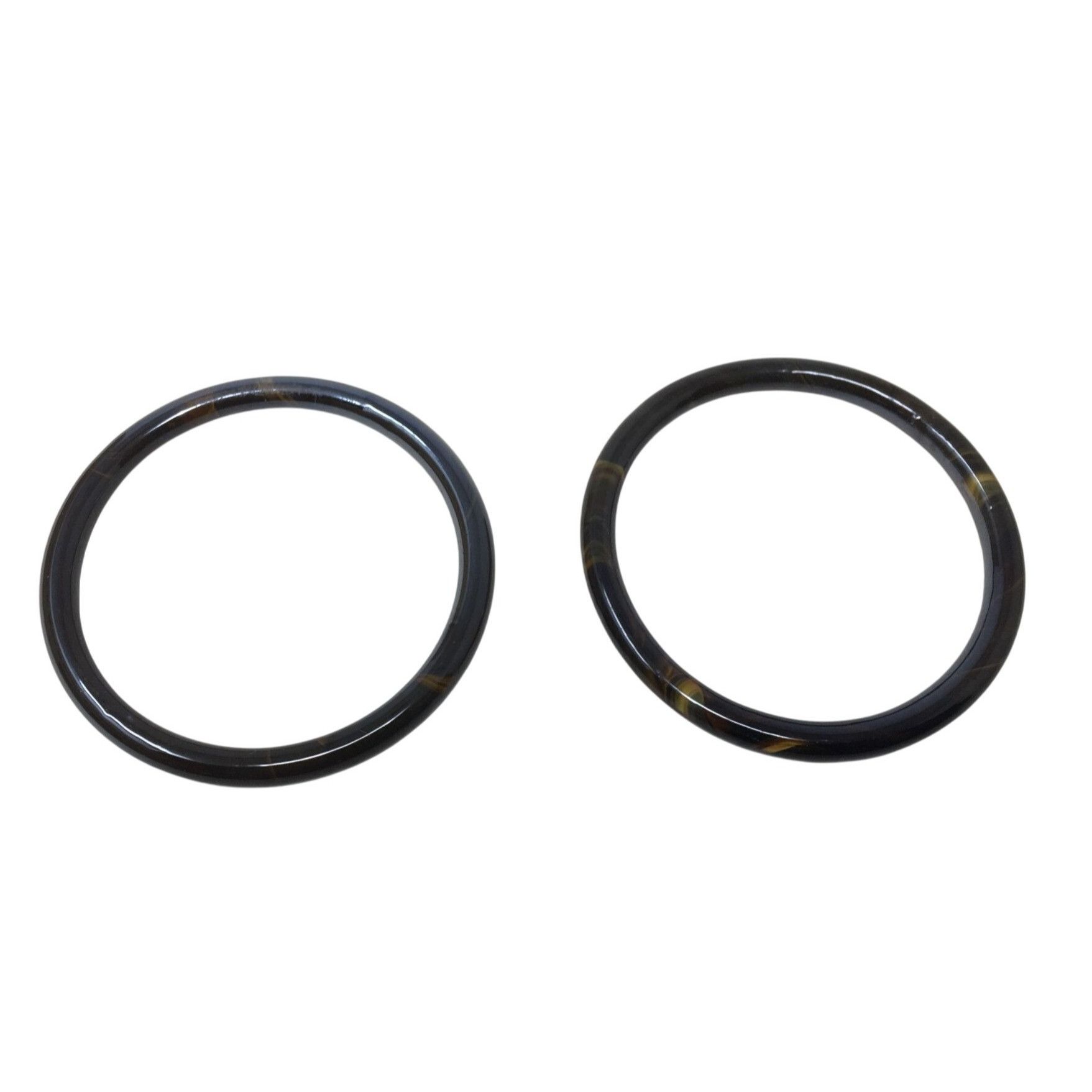 Other Pair of Women's Black and Brown Bangle Bracelets Size ONE SIZE - 4 Thumbnail