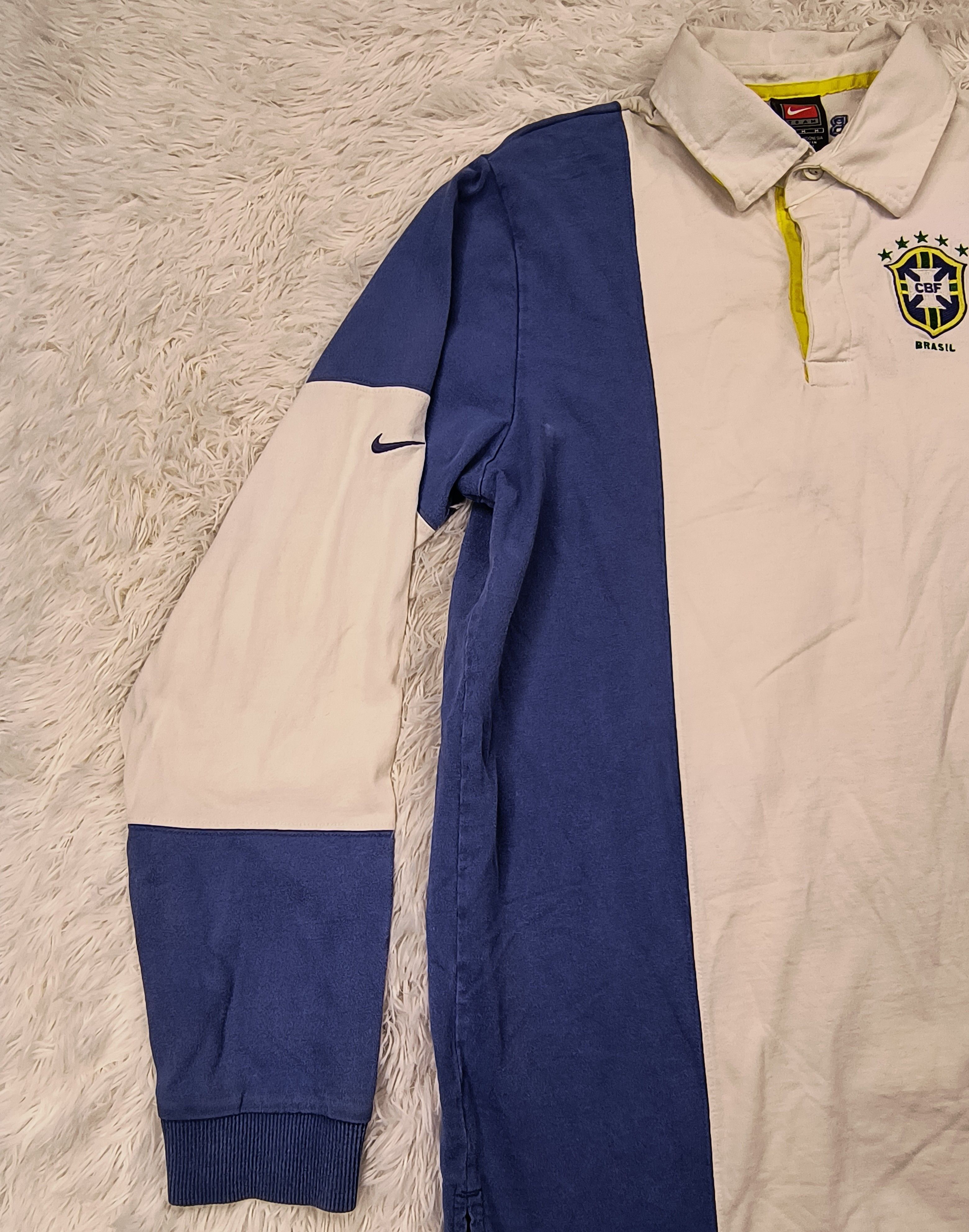 Nike Vintage Y2K Nike Brazil national soccer team polo rugby Size US M / EU 48-50 / 2 - 4 Thumbnail