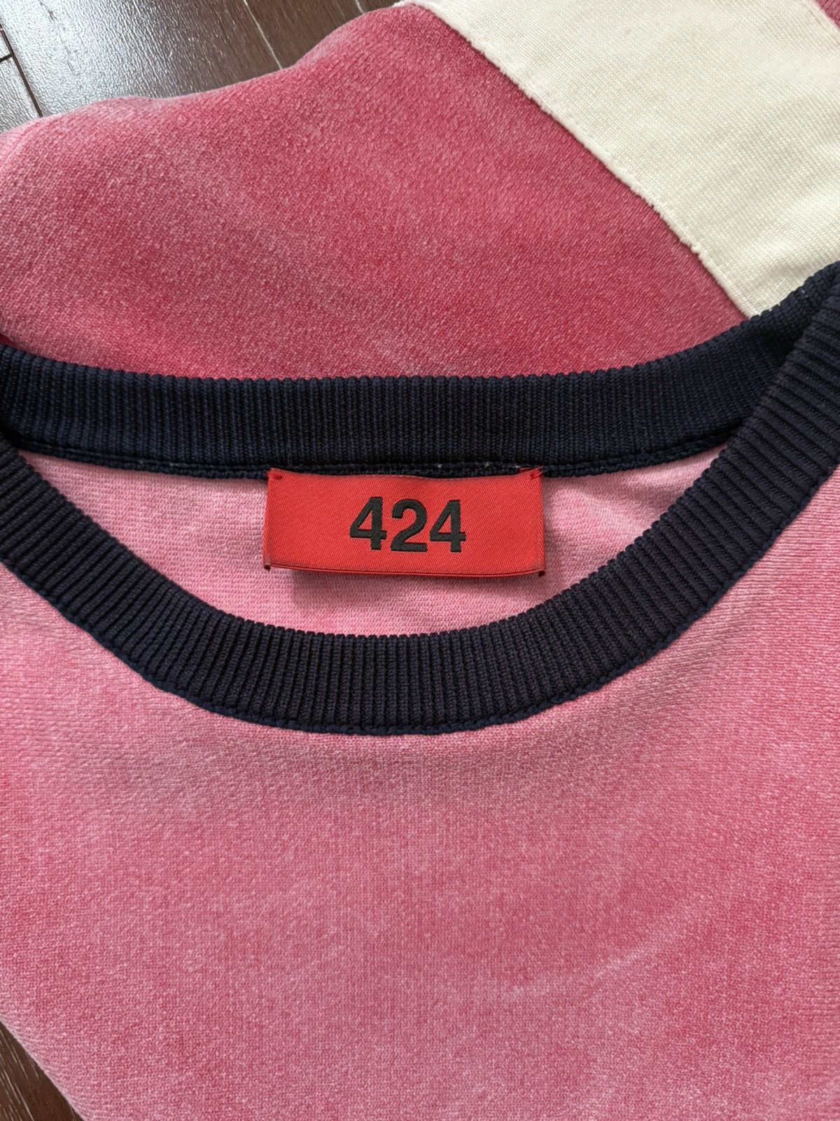 424 424 Soccer Knit Red Vintage Dying Size US L / EU 52-54 / 3 - 4 Thumbnail