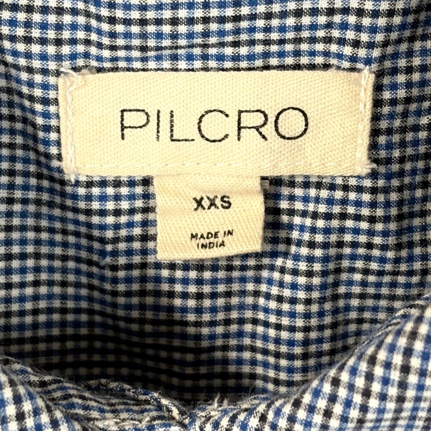Vintage Pilcro Mini Gingham Dress - Blue White Cotton Tiered XS Size XXS / US 00 / IT 34 - 3 Thumbnail