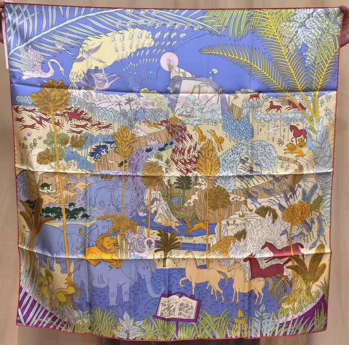 Hermes Hermes Animal Carnival 90x90 Scarf New w/ Box & Tag Size ONE SIZE - 8 Thumbnail