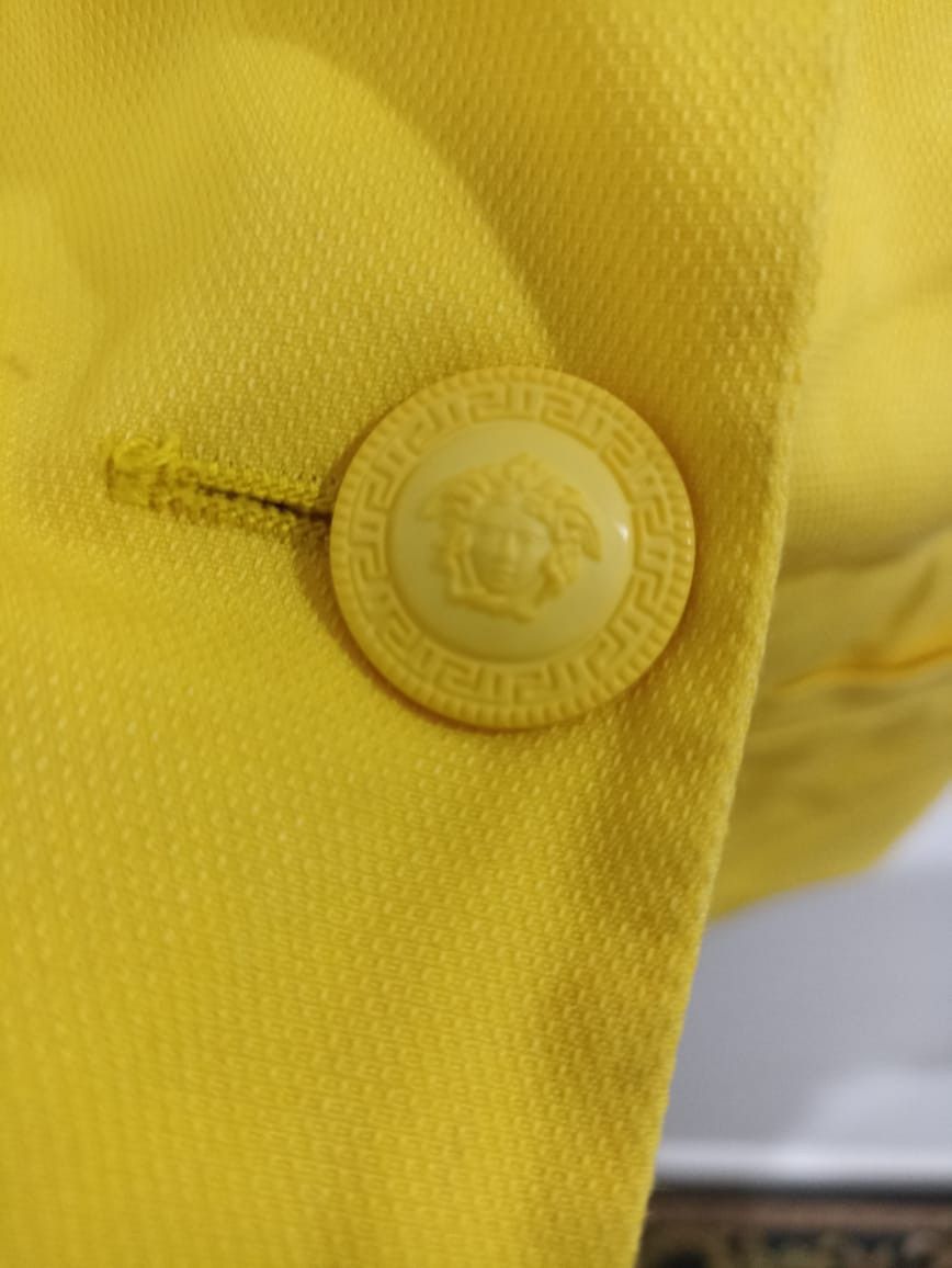 Versace Vintage Yellow Versace Blazzer Size 34S - 10 Thumbnail