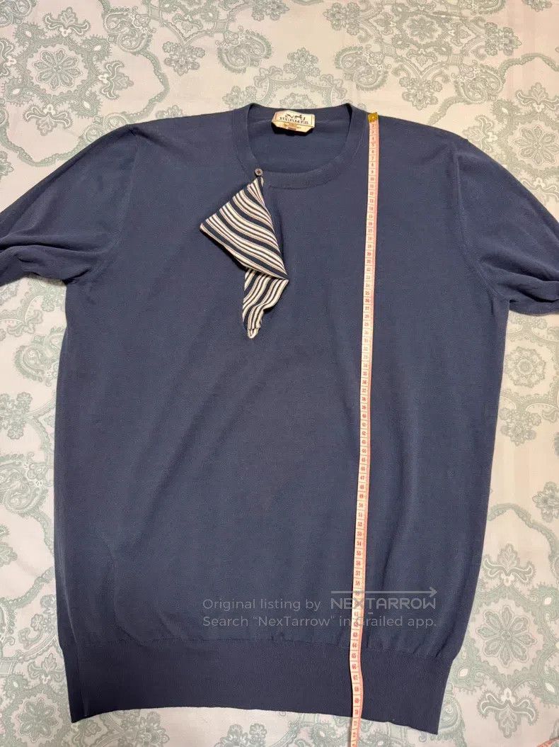 Hermes Hermes Short Sleeve, Limited Edition, Unique Collar Design Size US L / EU 52-54 / 3 - 5 Thumbnail