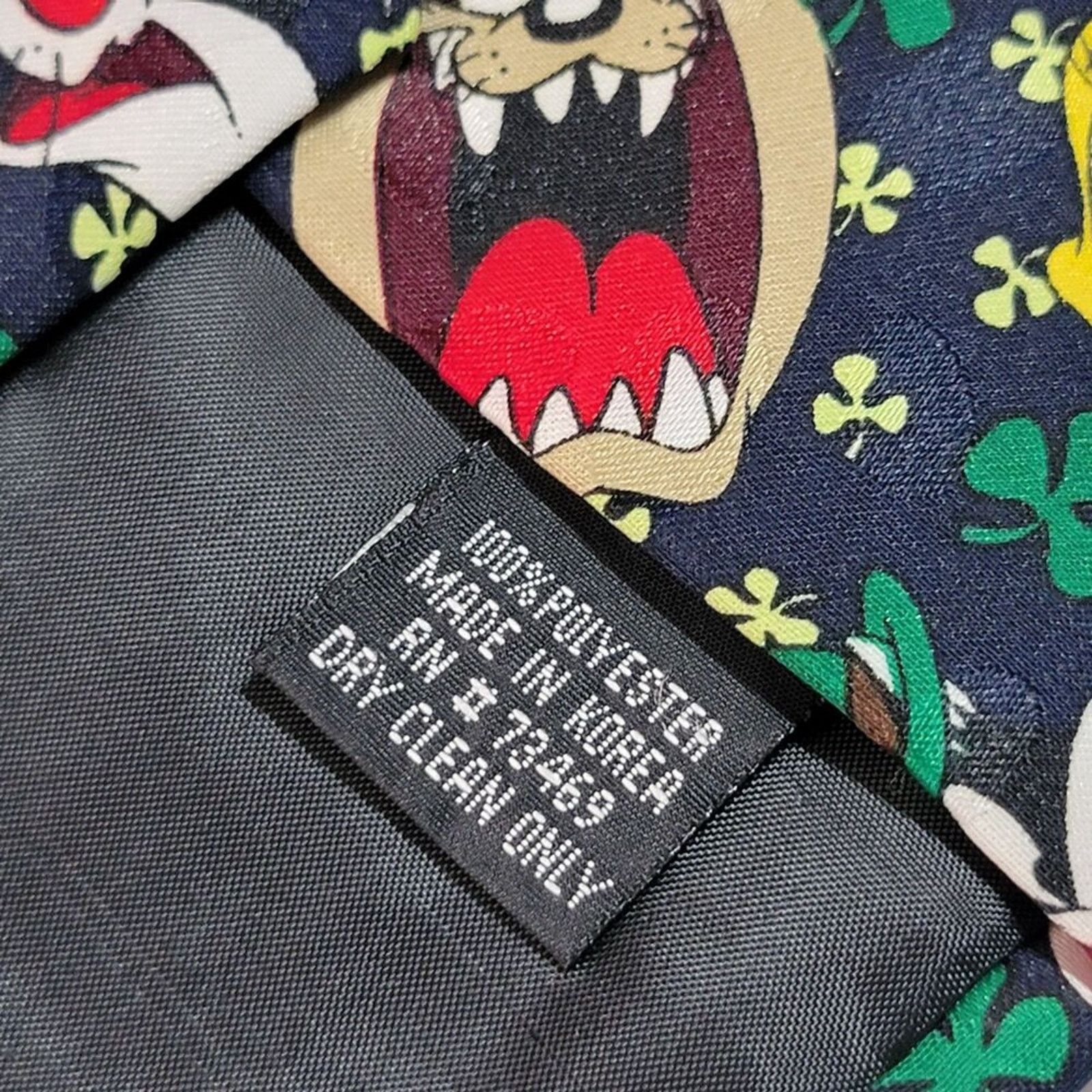 Other Looney Tunes Mania 1994 Tie Characters 100% Polyester Size ONE SIZE - 5 Thumbnail
