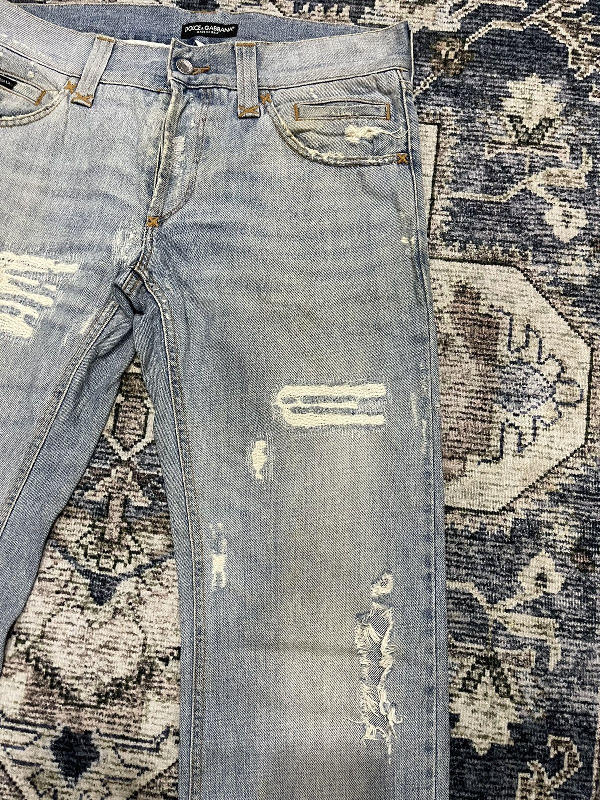 Dolce & Gabbana Vintage Dolce & Gabbana D&G Luxury Designer Metal Logo Denim Size US 34 / EU 50 - 7 Thumbnail