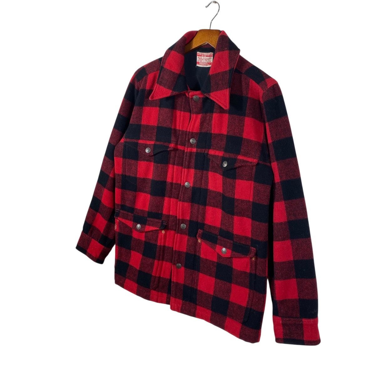 Levi's Vintage Levis Buffalo Check Cpo Wool Jacket L Size Size US L / EU 52-54 / 3 - 2 Thumbnail