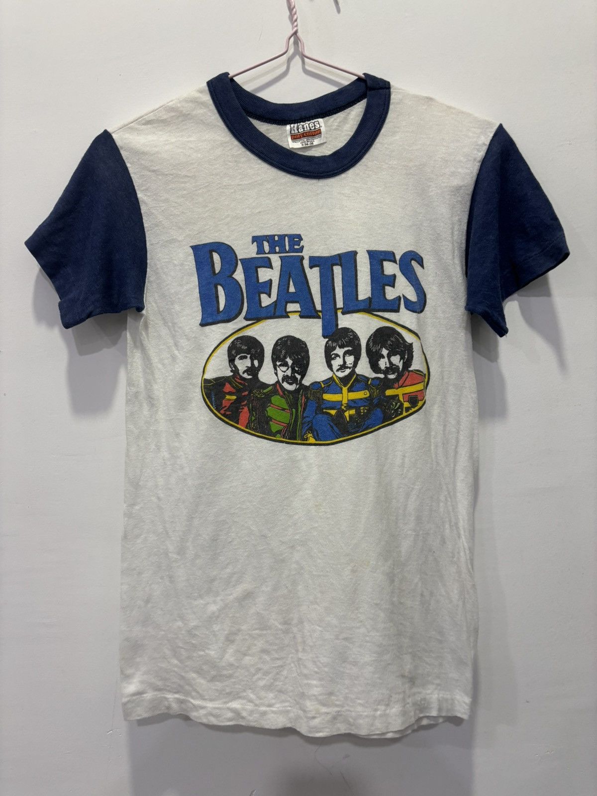 Band Tees × Vintage Vintage 80’s The Beatles Tshirt Size US S / EU 44-46 / 1 - 1 Thumbnail