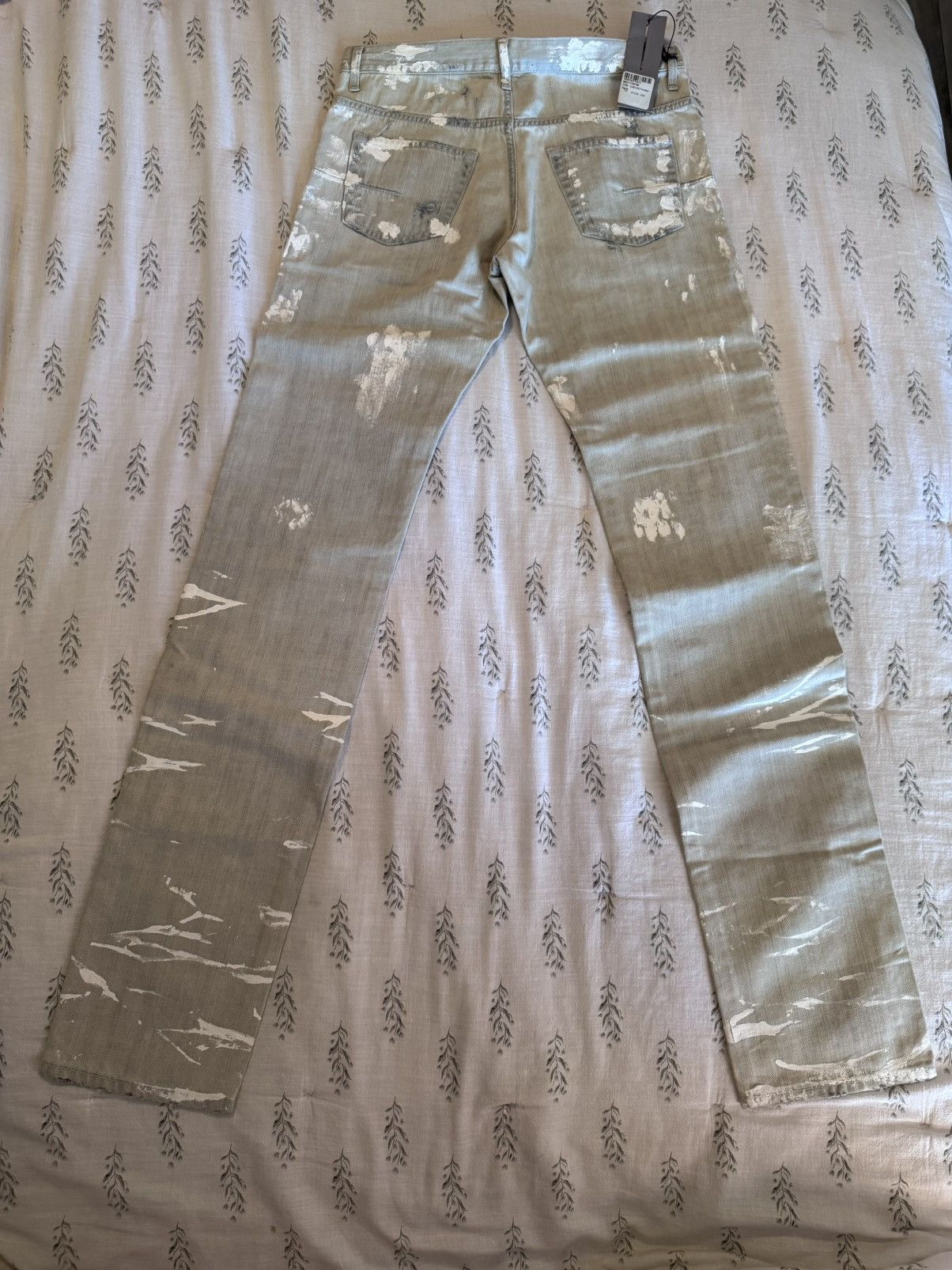 Dior Dior Paint Splatter Pants Size US 31 - 2 Thumbnail
