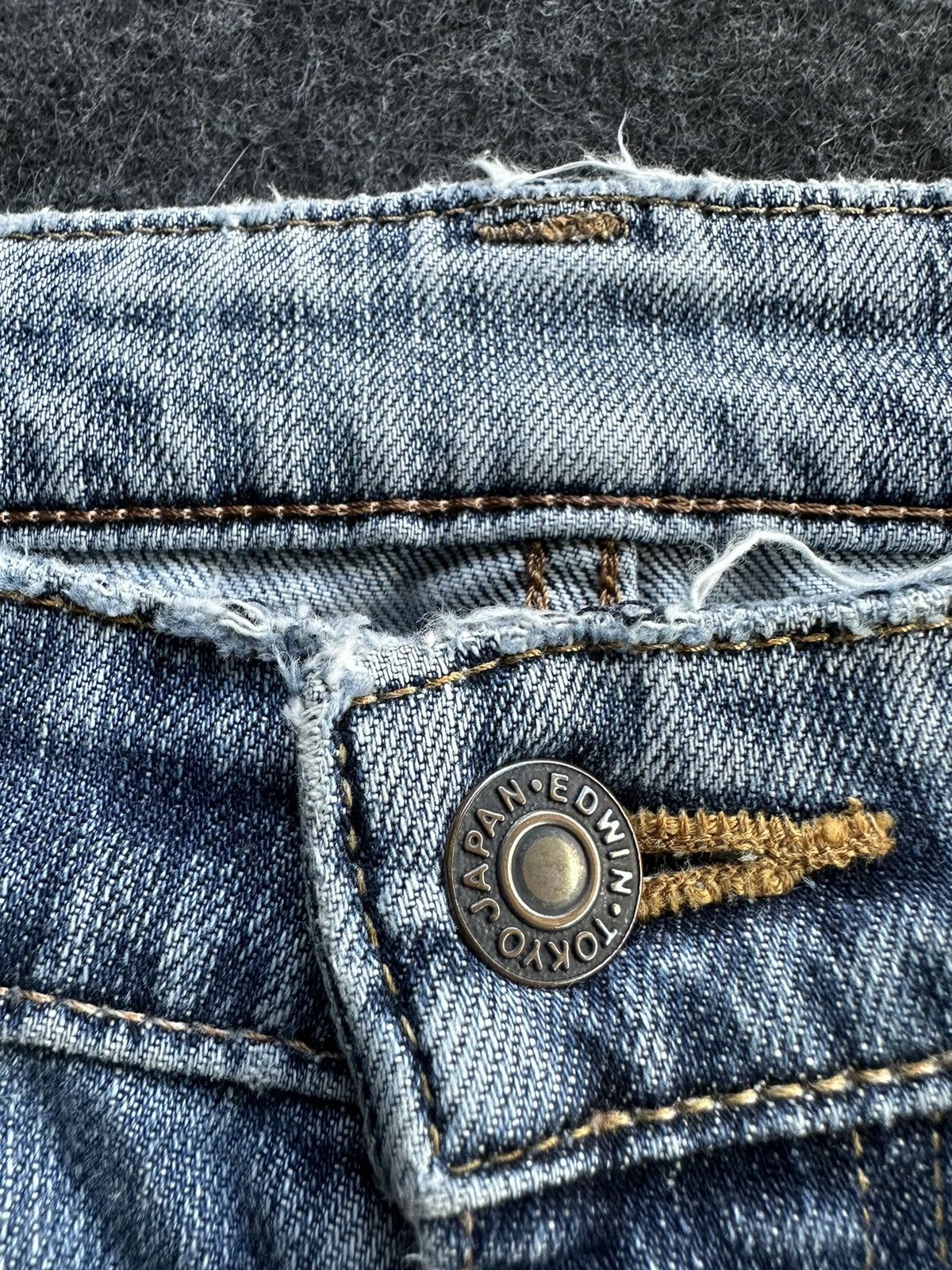 Edwin × Hysteric Glamour × Vintage Vintage Edwin 503 Washed Faded Blue Denim D475 Size US 30 / EU 46 - 12 Thumbnail