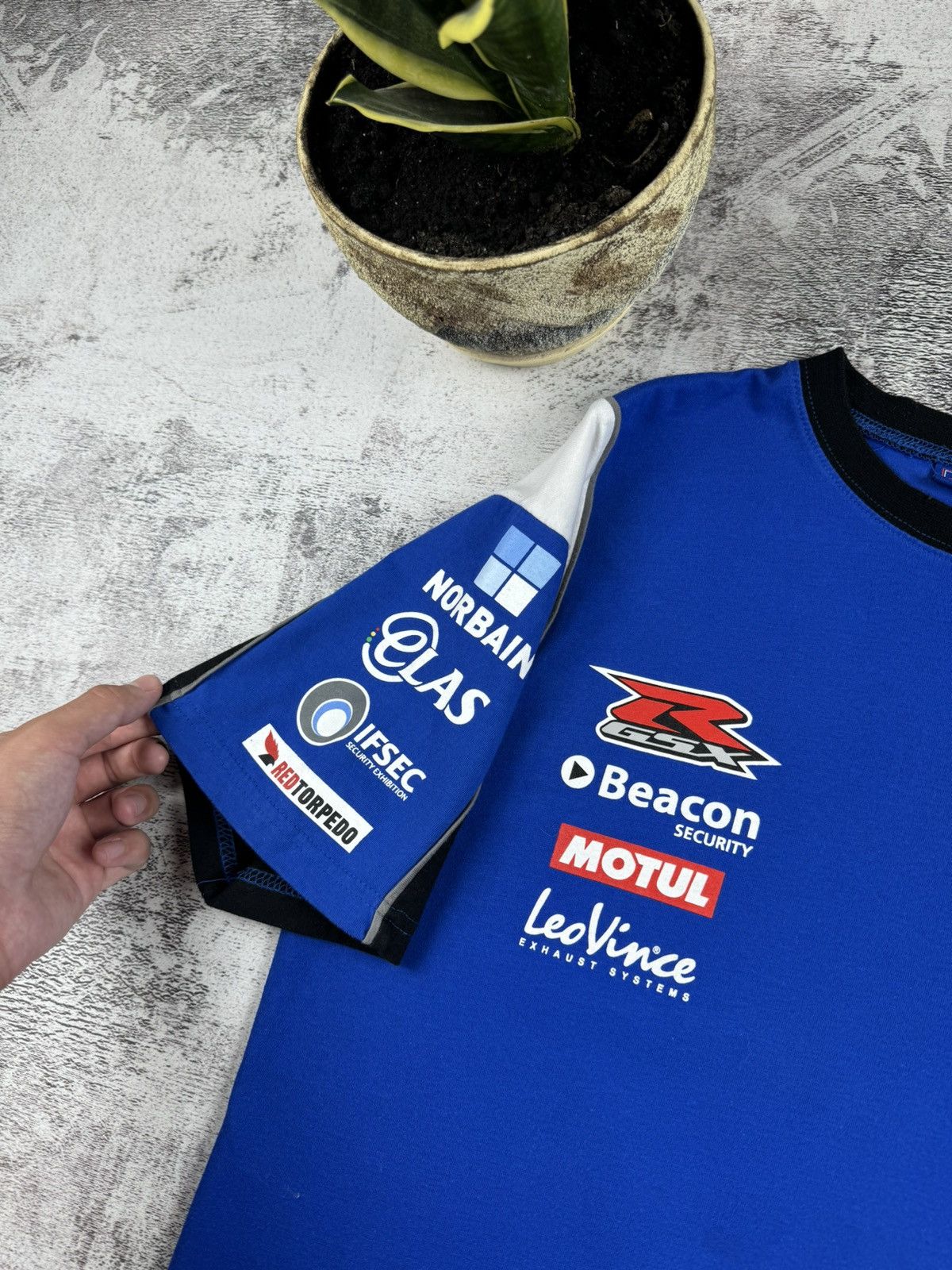 Other Suzuki Collection Tyco Motul LeoVince Blue T Shirt Size US L / EU 52-54 / 3 - 8 Thumbnail