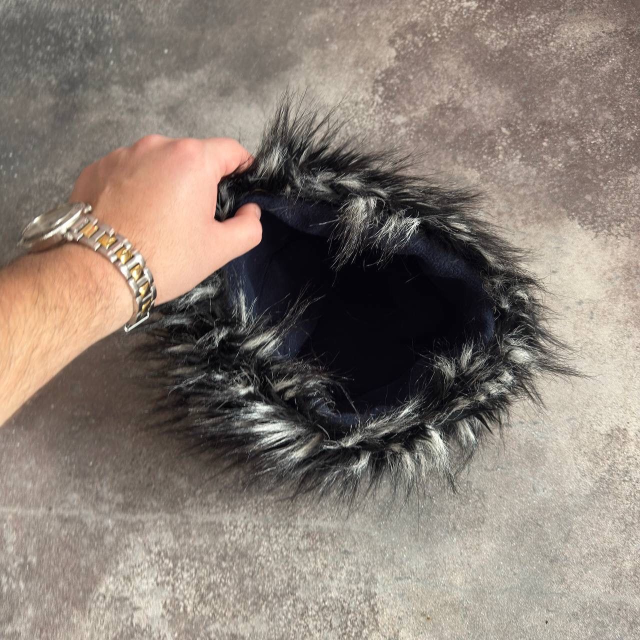 Hysteric Glamour × Japanese Brand × Vintage Amazing 2000’s Aesthetic Faux Fur Vintage Y2K Hat Size ONE SIZE - 5 Thumbnail