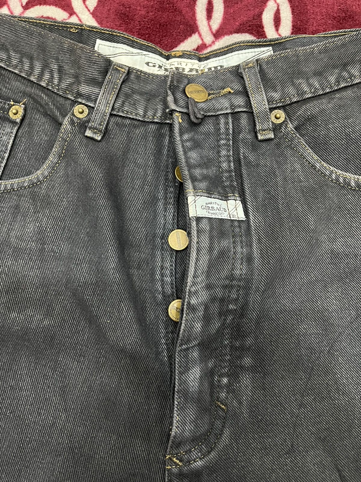 Marithe + Francois Girbaud Vintage Marithe Francois Girbaud MFG Black Faded Denim Size US 30 / EU 46 - 7 Thumbnail
