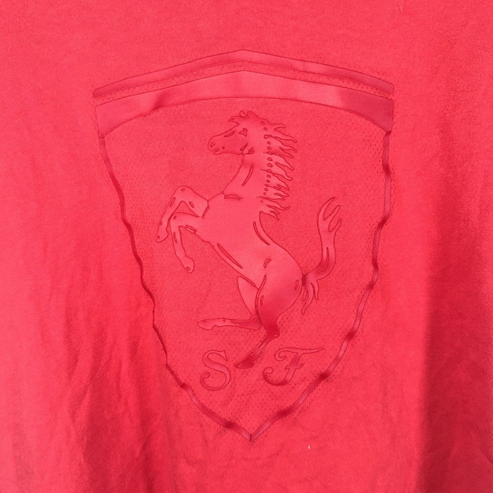 Puma Puma Sport Lifestyle Graphic Red Ferrari Logo T-Shirt Mens XL Size Size US XL / EU 56 / 4 - 2 Thumbnail
