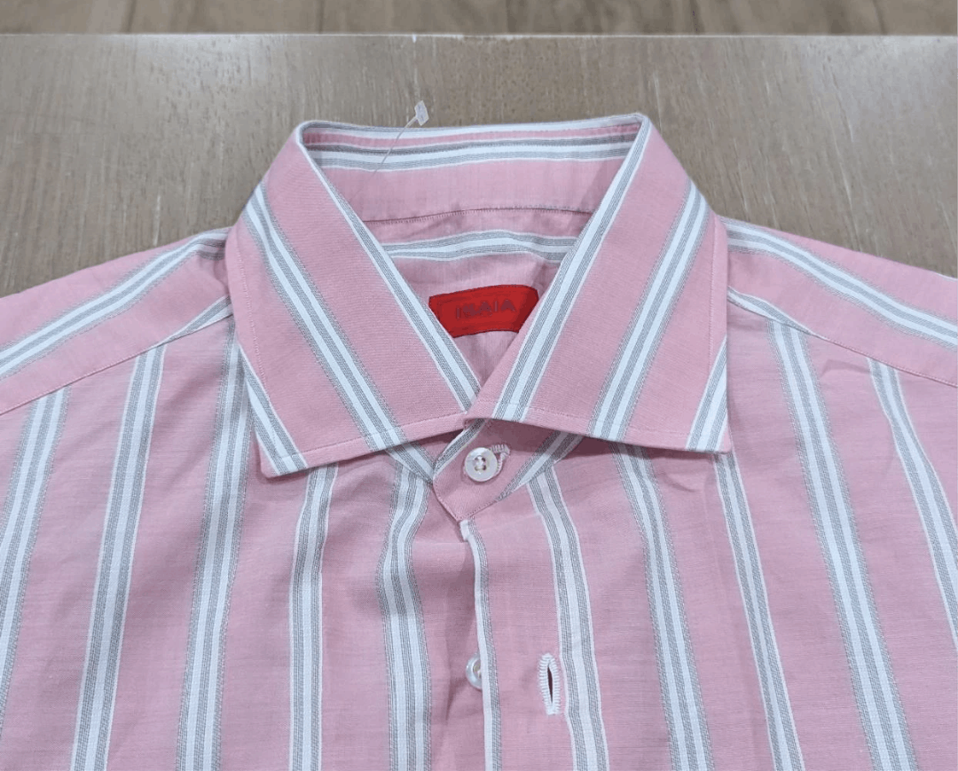 Isaia Isaia Multi Striped Dress Shirt Pink/Multi 38 US 15 Size US S / EU 44-46 / 1 - 2 Thumbnail