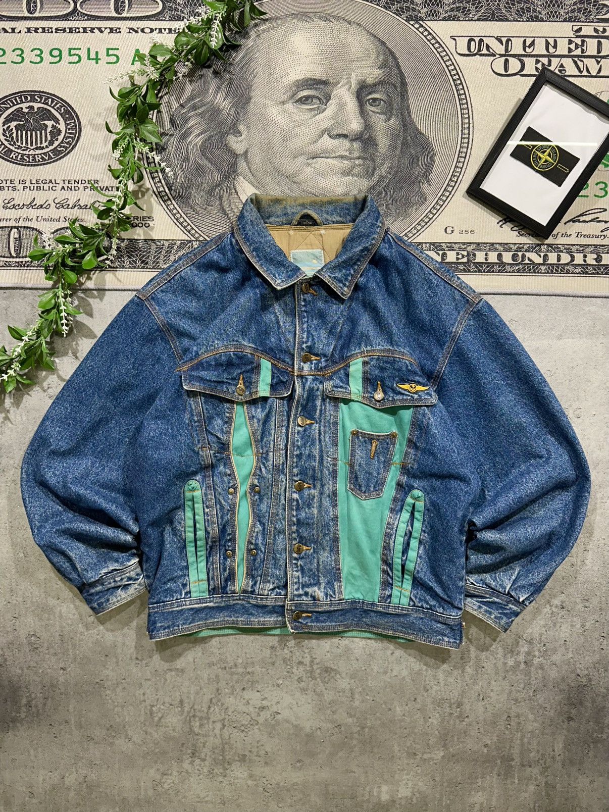 Japanese Brand Vintage Japan Style Warm Denim Bomber Jacket Size US L / EU 52-54 / 3 - 1 Thumbnail