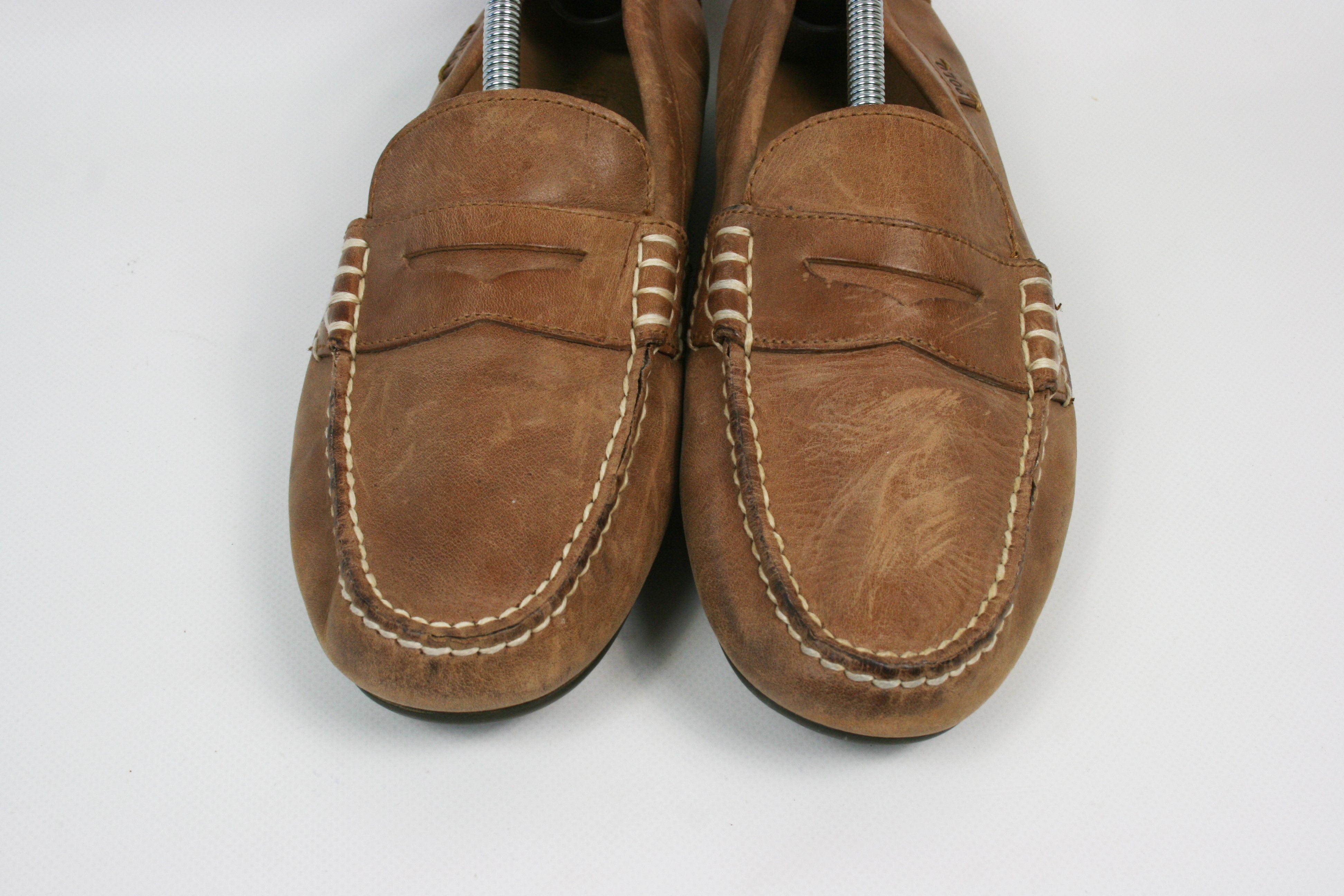 Polo Ralph Lauren WES Leather Car Driver Penny Loafers Size US 10 / EU 43 - 4 Thumbnail