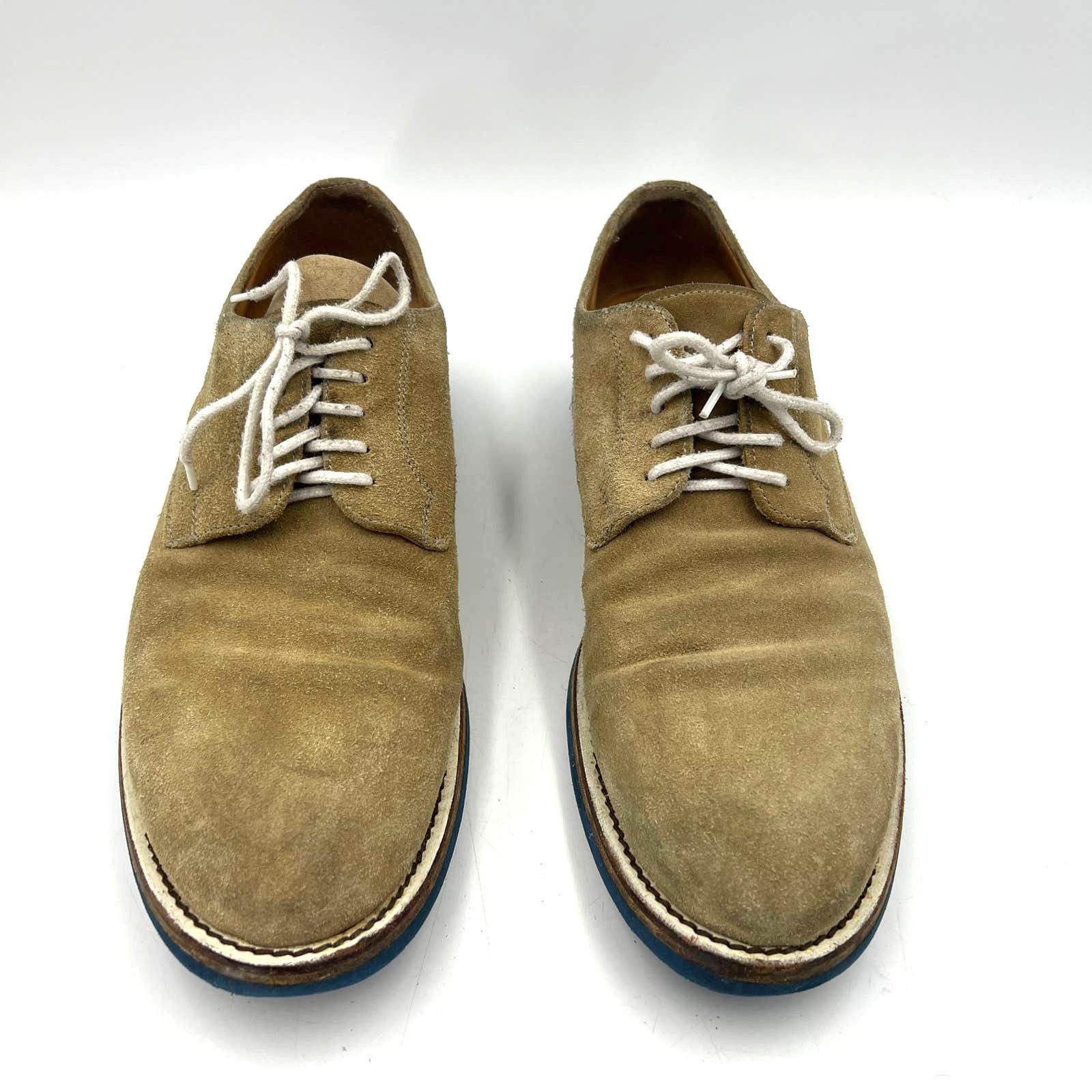 Ugg Ugg Collection Suede Derby Shoe Tan Khaki Oxford Lug Sole Size US 10 / EU 43 - 2 Thumbnail