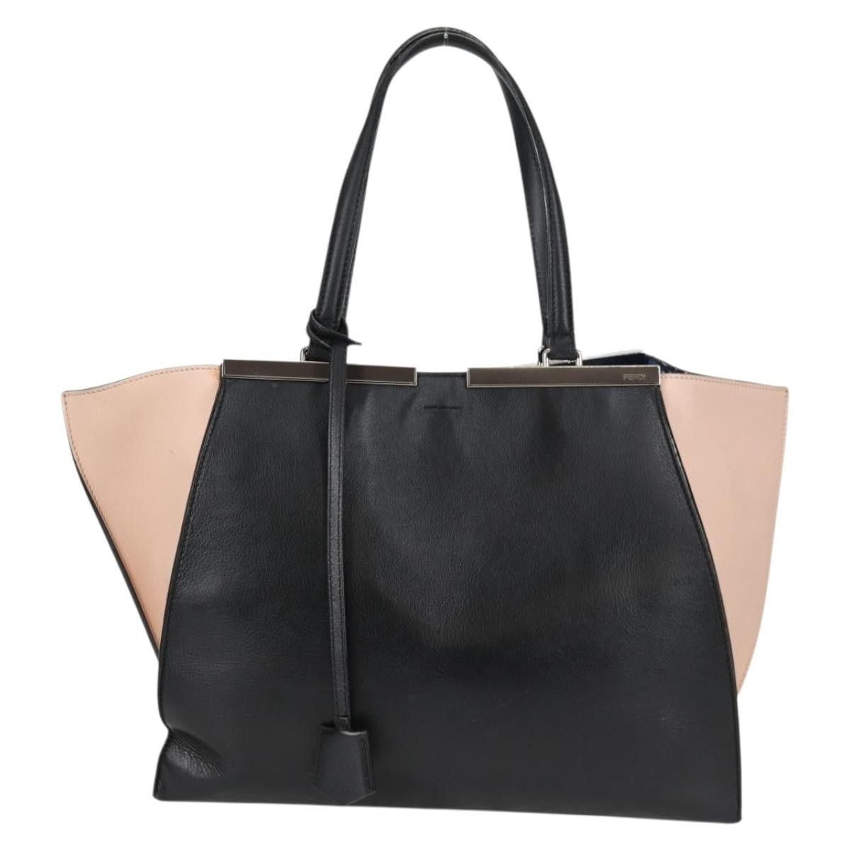 Fendi FENDI Toilojour Tote Bag Leather Black Silver Size ONE SIZE - 2 Thumbnail