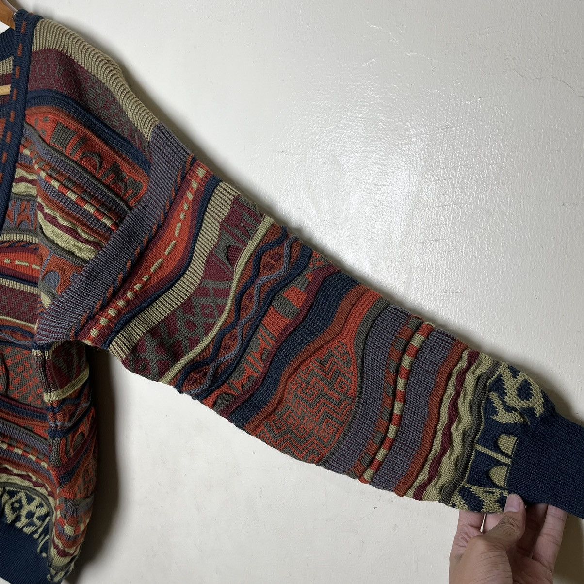 Coogi 90's Emaroo Australia Cardigan Knitted Sweater Size US L / EU 52-54 / 3 - 7 Thumbnail