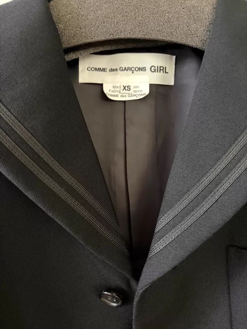 Comme des Garcons Comme Des Garcons Navy Collar Wool Blazer Jacket Black Size XS / US 0-2 / IT 36-38 - 4 Thumbnail