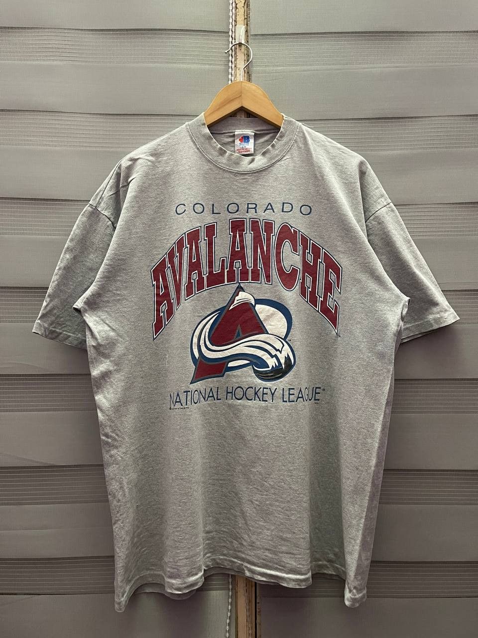 Vintage 90s Colorado Avalanche Hockey Bulletin Athlete Tees