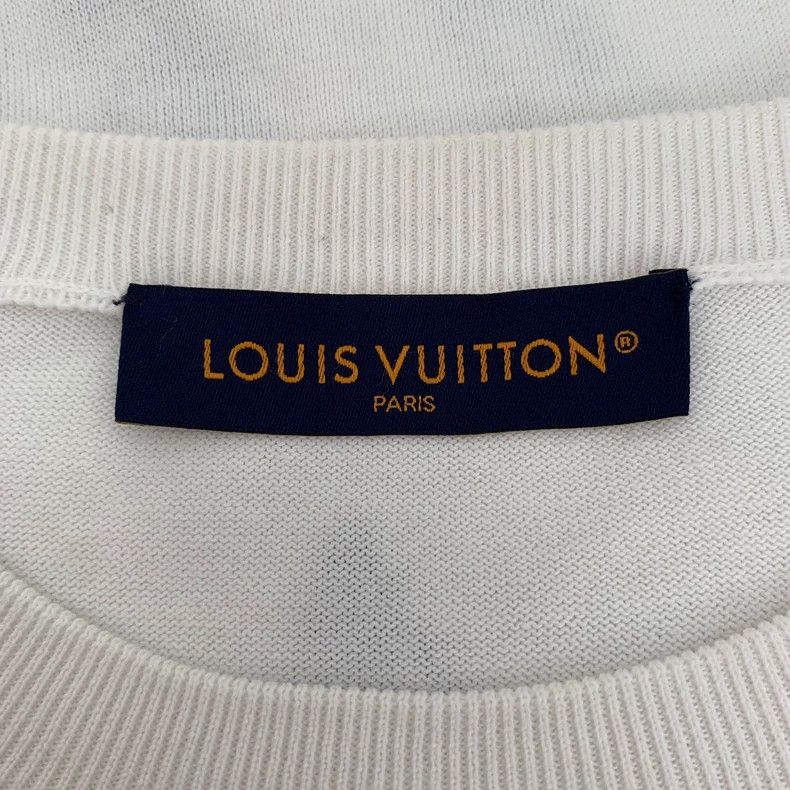 Louis Vuitton Louis Vuitton 24 white logo printed cotton crewneck T-shir Size US L / EU 52-54 / 3 - 5 Thumbnail