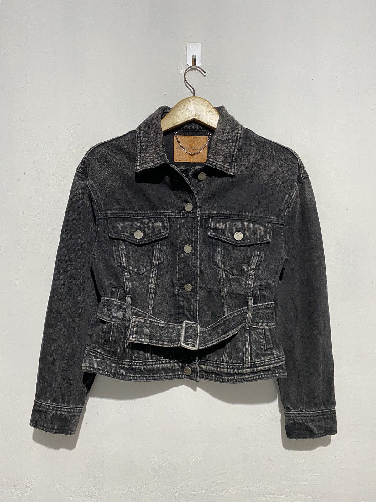 Hysteric Glamour × Miss Sixty × Vintage 2000s Miss sixty washed black denim jacket Size XXS / US 00 / IT 34 - 1 Thumbnail