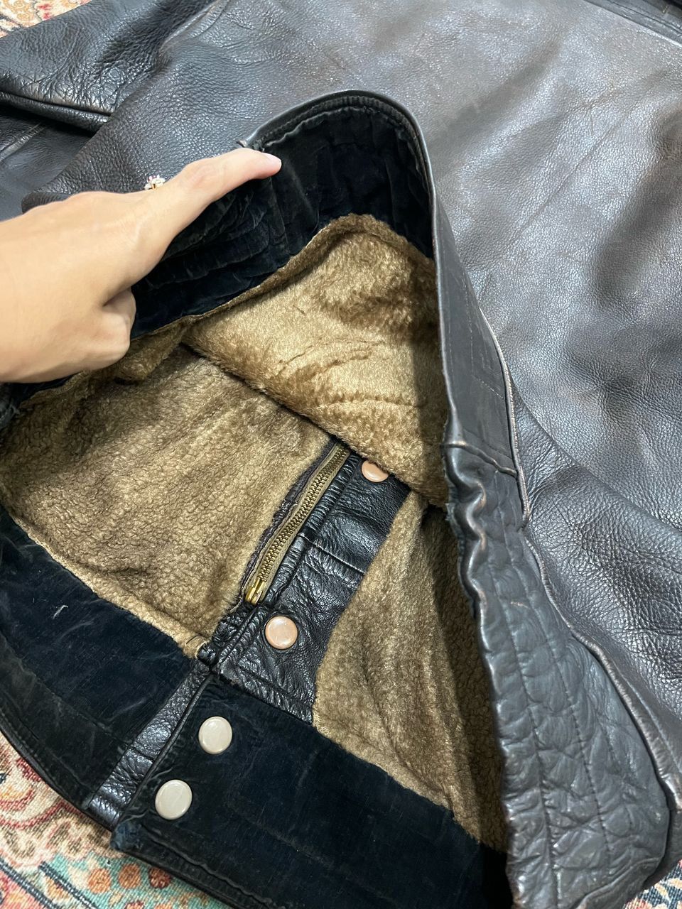 Vintage Vintage 60’s Leather Jacket Size US M / EU 48-50 / 2 - 17 Thumbnail