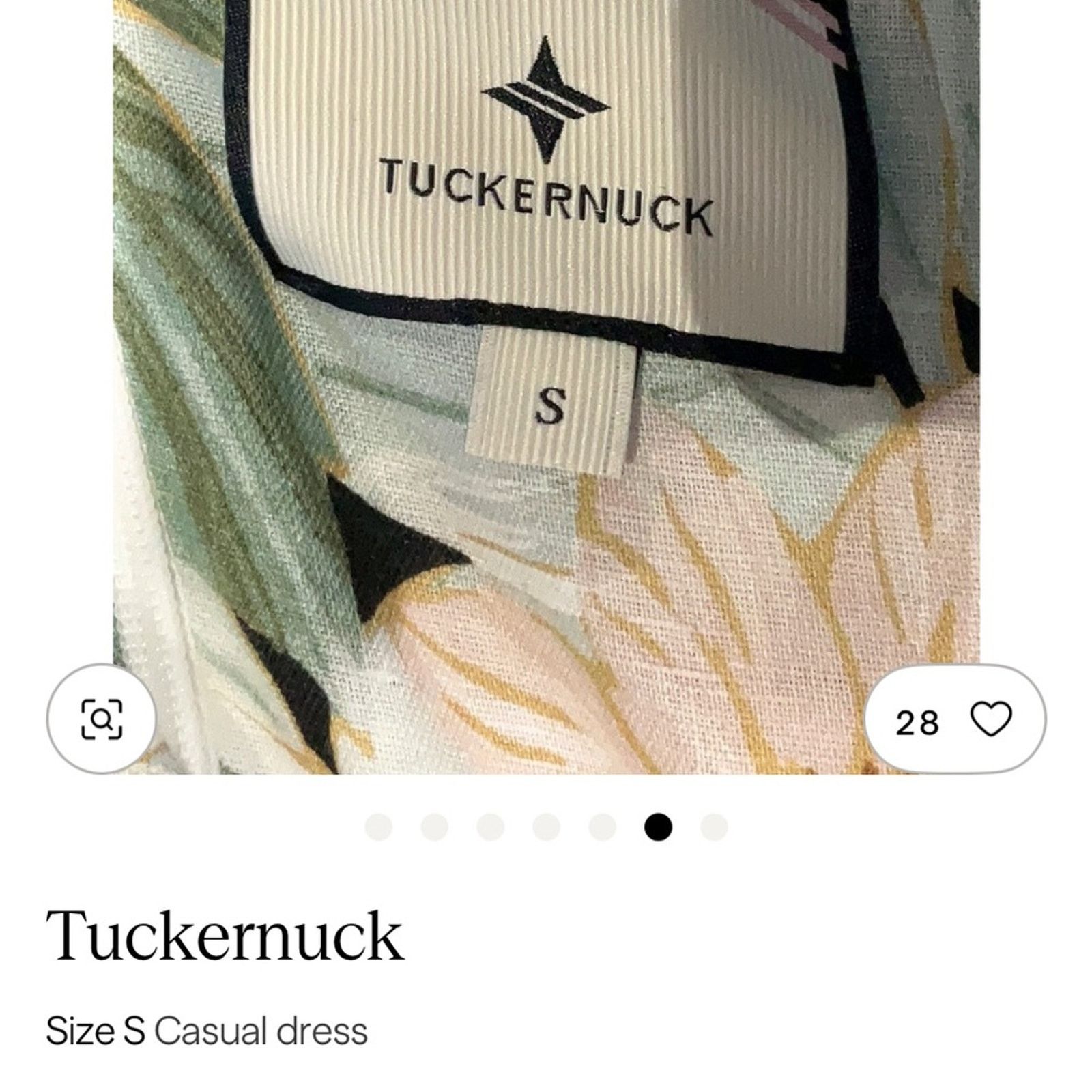 & Other Stories Tuckernuck Green and Cream Floral Long Sleeve Dress Size S / US 4 / IT 40 - 3 Thumbnail