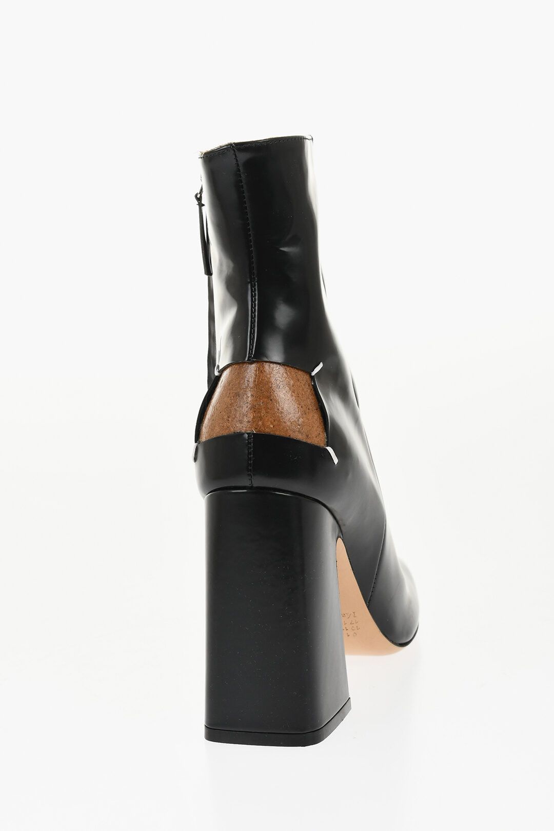 Maison Margiela og1mm1125 Brushed Leather Ankle Boots in Black Size US 11 / IT 41 - 3 Thumbnail