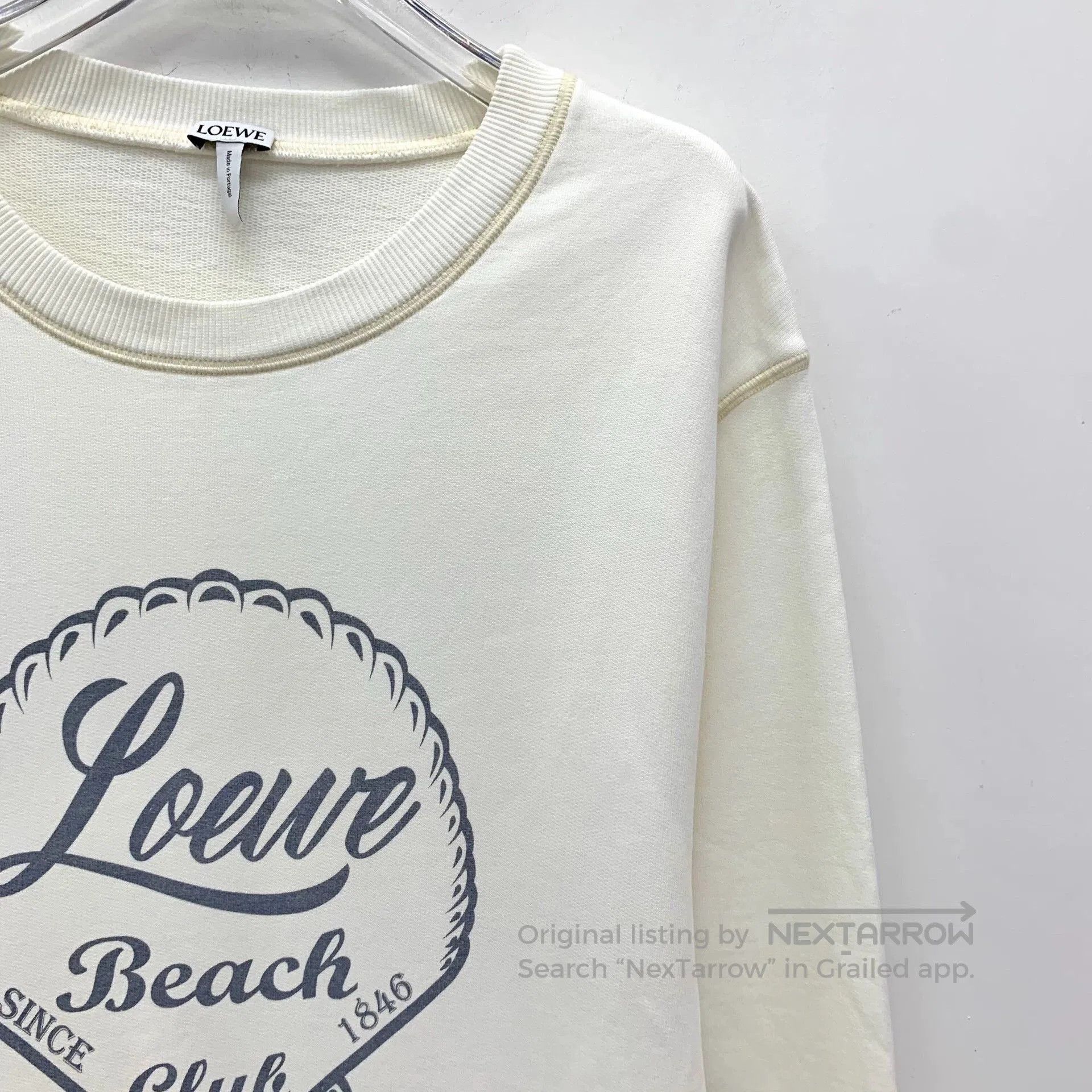 Loewe Loewe Logo Print Cotton Sweatshirt. Size US M / EU 48-50 / 2 - 3 Thumbnail