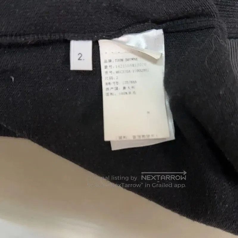 Thom Browne Thom Browne Black Wool Cardigan for Women . Size S / US 4 / IT 40 - 4 Thumbnail
