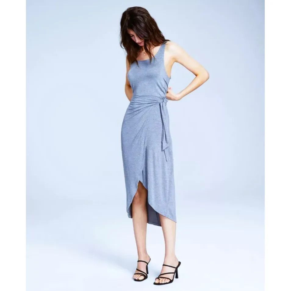 Other And Now This Women's Knit Side-Tie Tulip Midi Dress, Blue, S Size L / US 10 / IT 46 - 1 Thumbnail